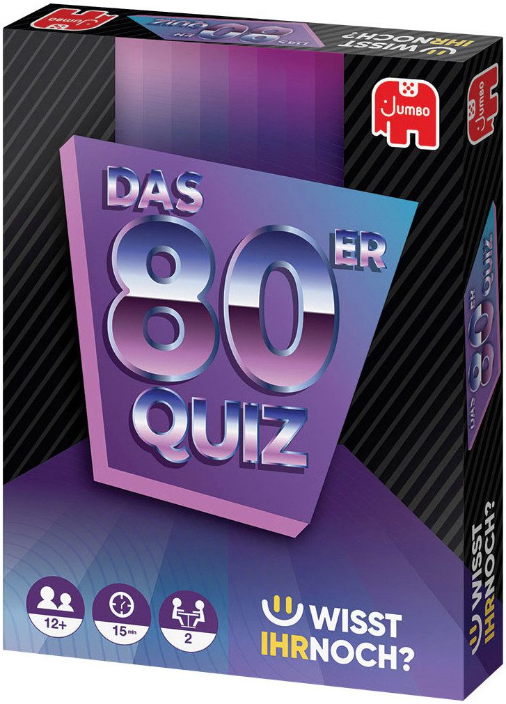 Jumbo Spiele Spiel Wisst Ihr noch? Das 80er Quiz, Quizspiel