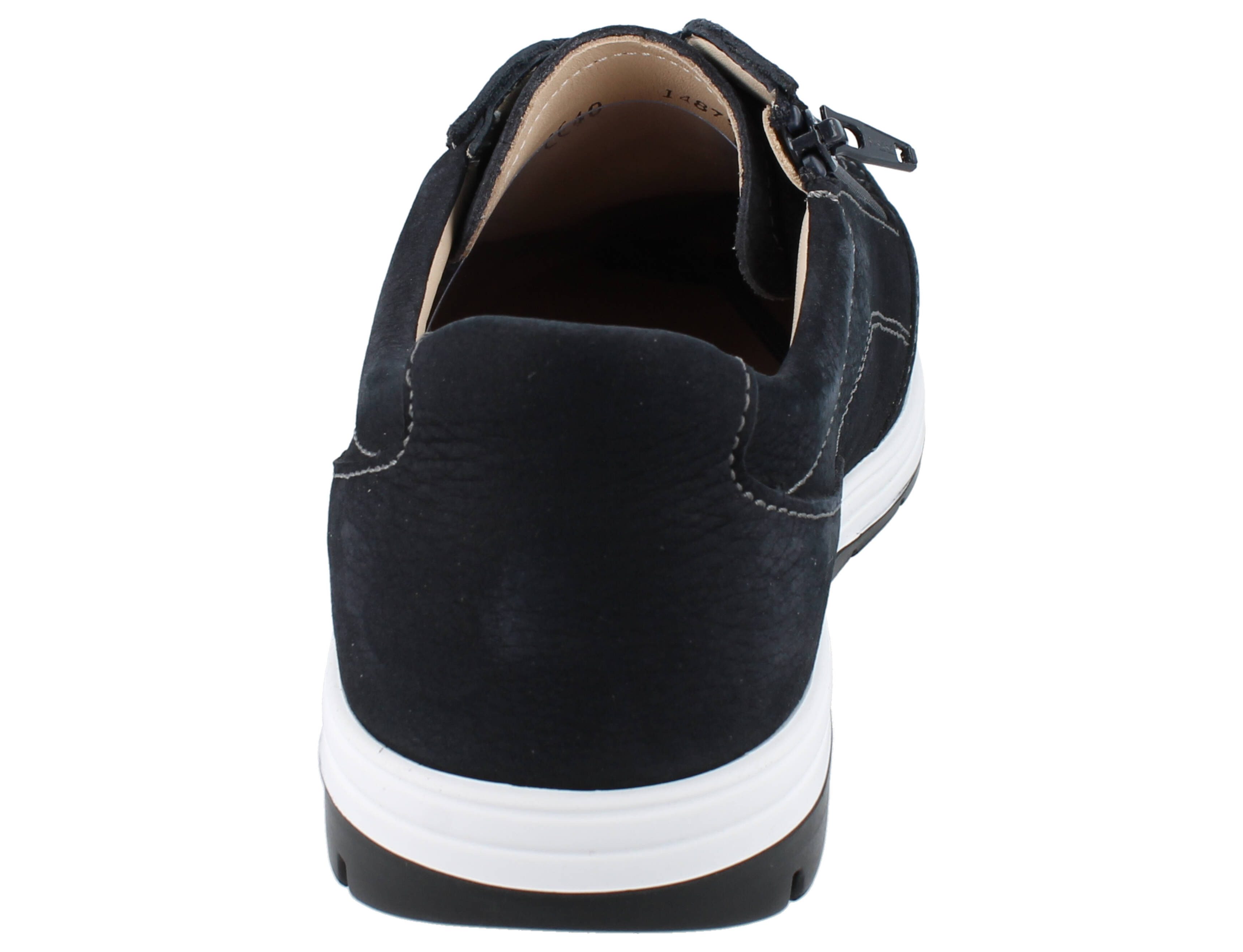 Finn Comfort FINN COMFORT Osorno Herren Schnürschuhe blau Nubukleder - Größe: 44 Schnürschuh Wechselfußbett
