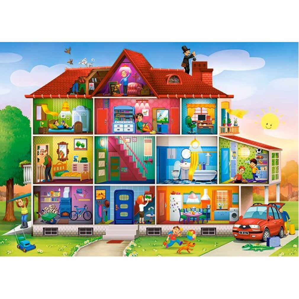 Castorland Puzzle Puzzle Leben im Haus 120 Teile, Puzzleteile