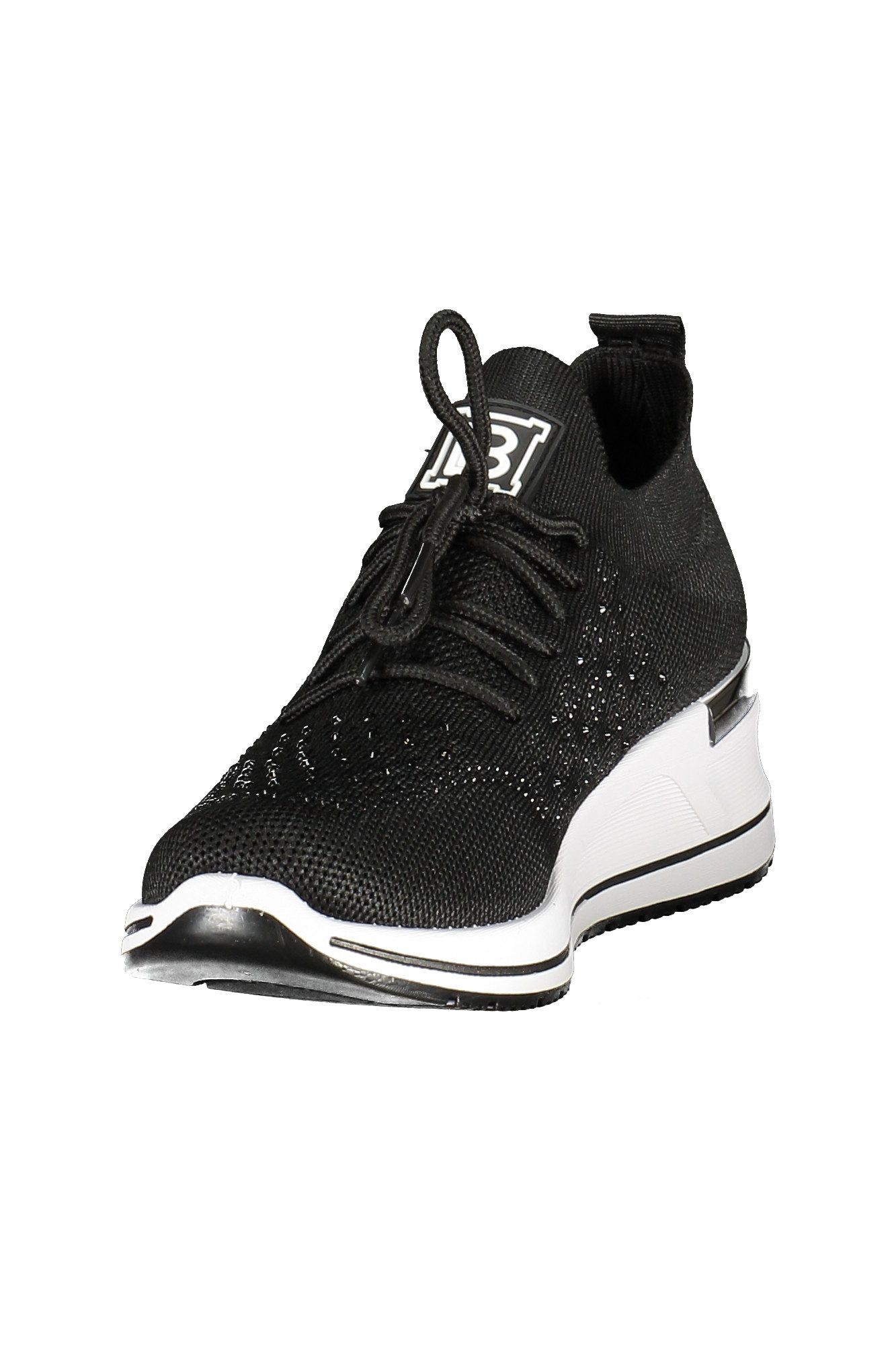 Laura Biagiotti Sneaker Elegante schwarze Damensneaker mit Strass und