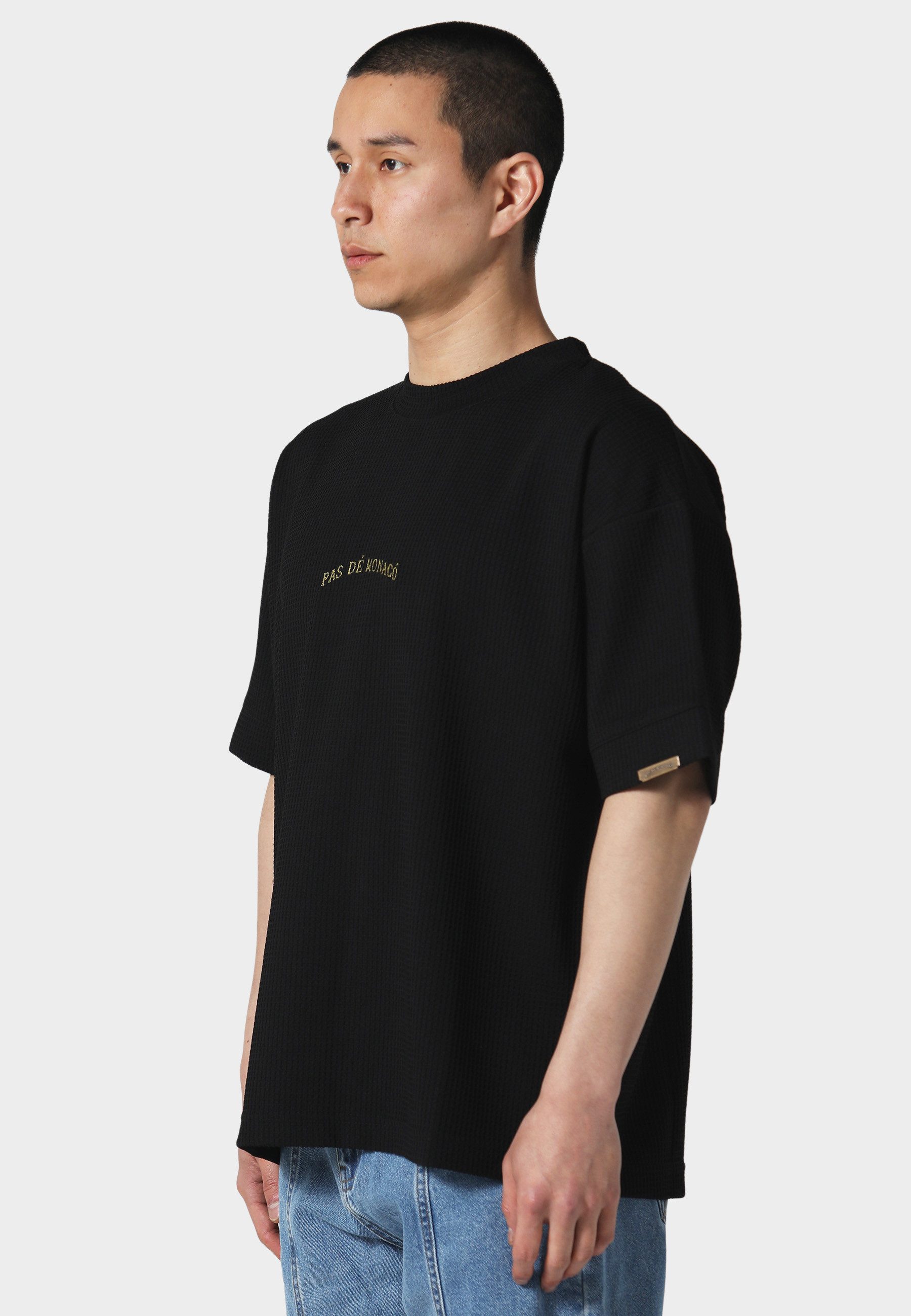Pas De Monaco T-Shirt Pas De Monaco WAFFLE T-SHIRT (1-tlg)
