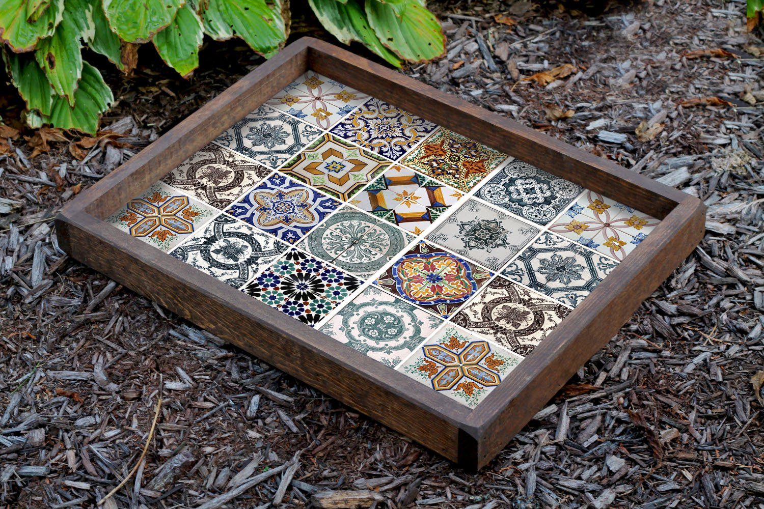 Tablett 100% WOODEN, 40 x 50 x 6 cm L0388