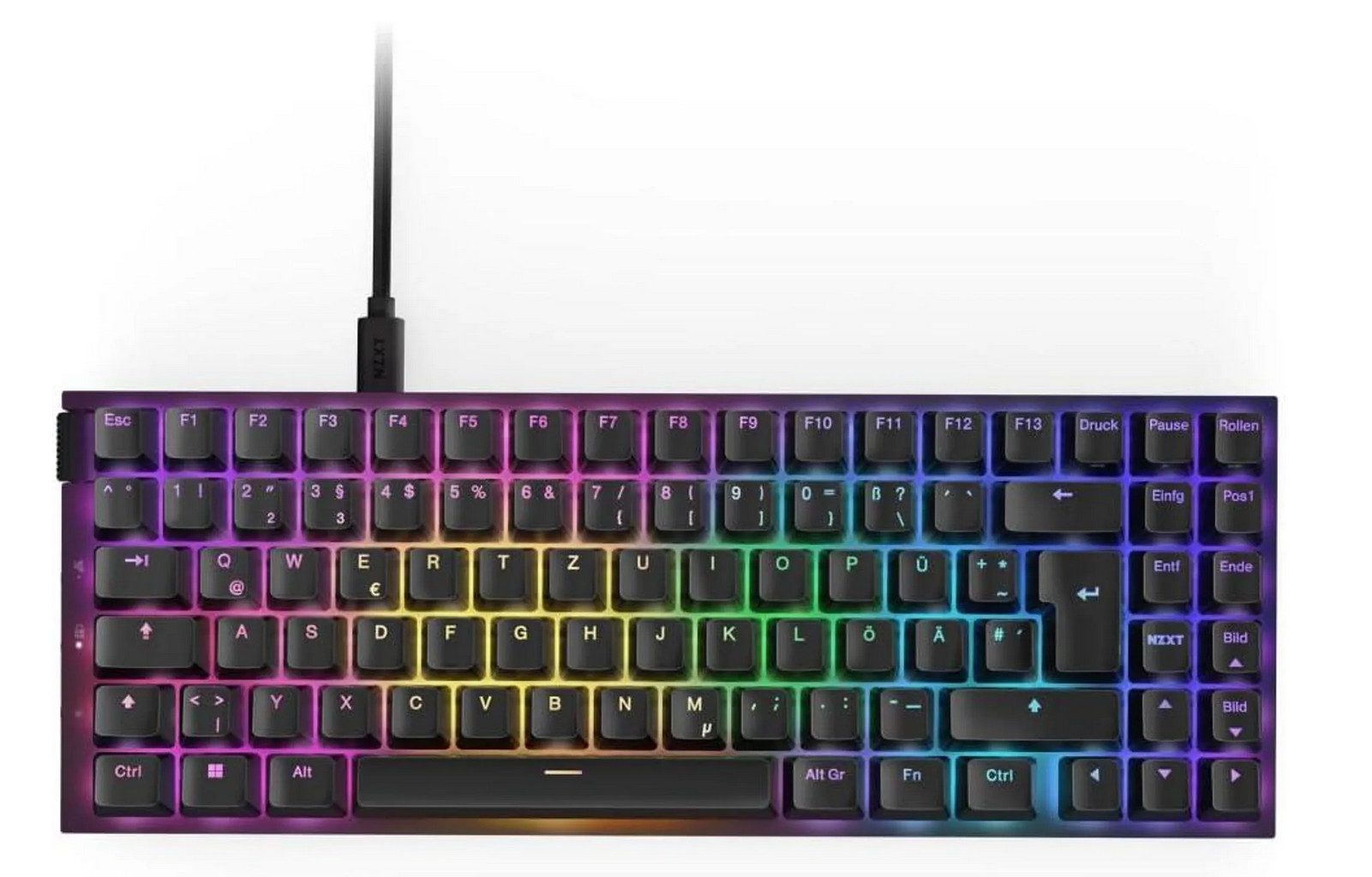 NZXT NZXT Function 2 MiniTKL RGB - Schwarz - DE (QWERTZ) Gaming-Tastatur Gaming-Tastatur