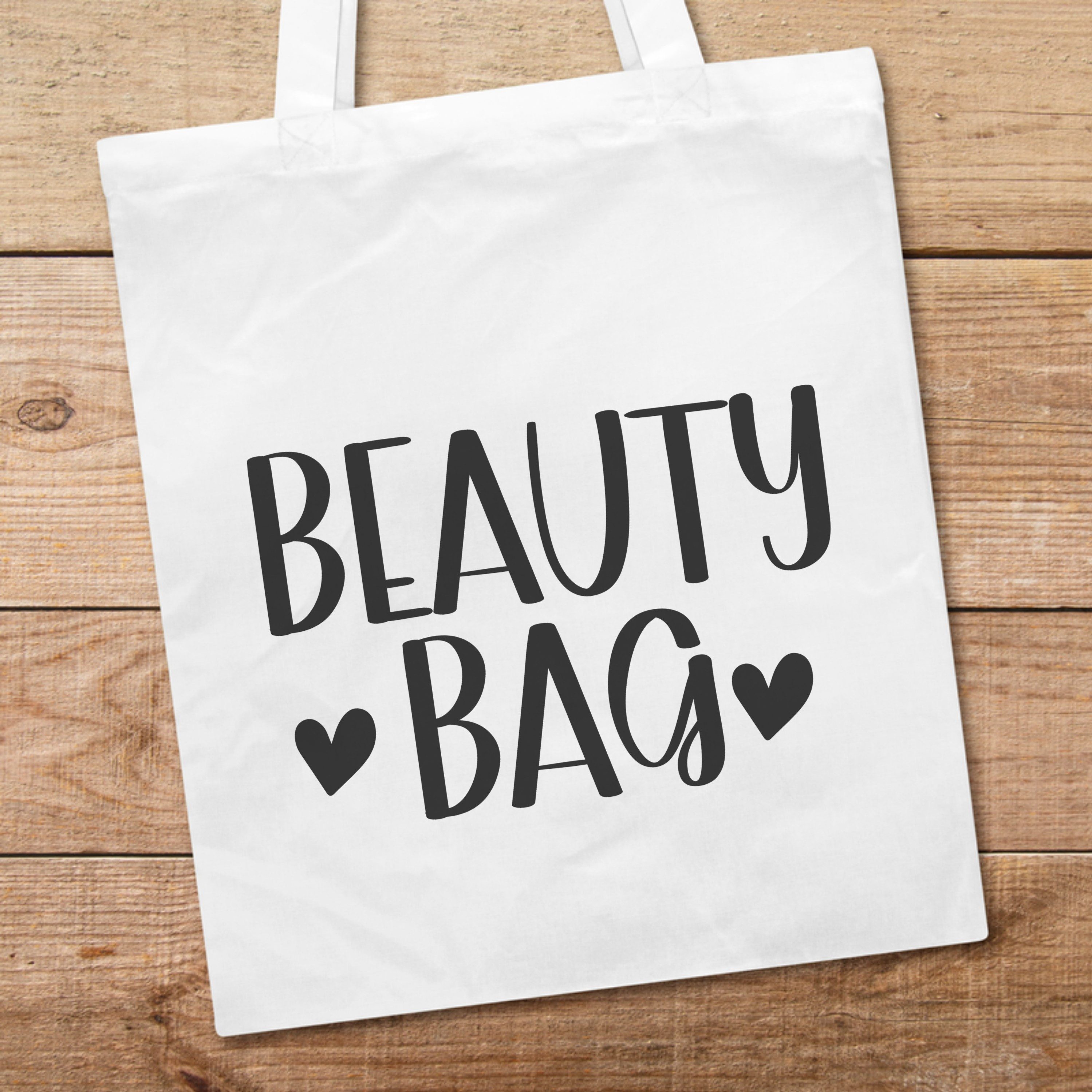 PhotoFancy Tragetasche mit Spruch 'Beauty Bag' - Stoffbeutel, mit lustigem Spruch