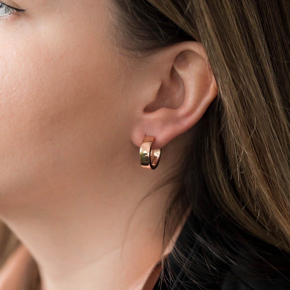 Materia Klappcreolen Rosegold Creolen Damen Ø18mm SO-67, Sterlingsilber, ve günstig online kaufen