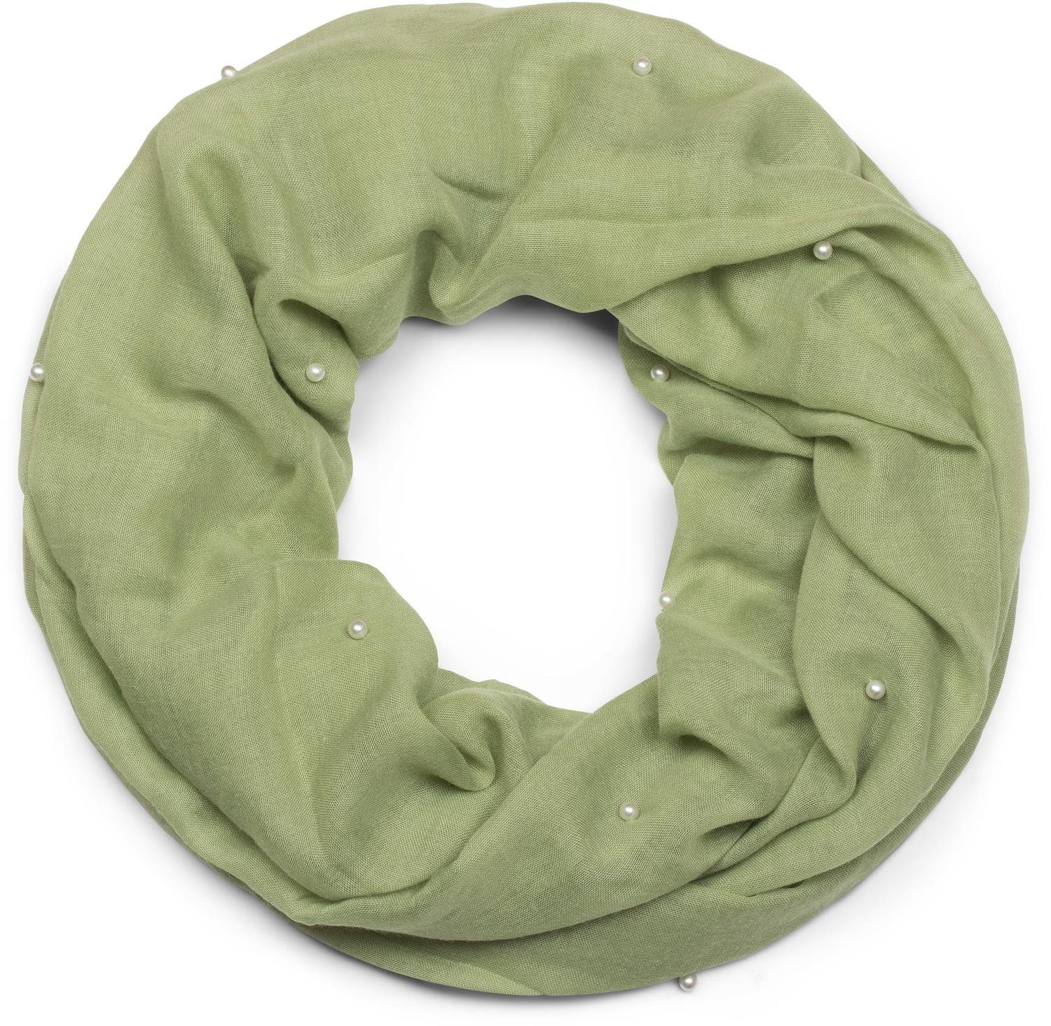 Loop Loop Schal mit Perlen Applikation