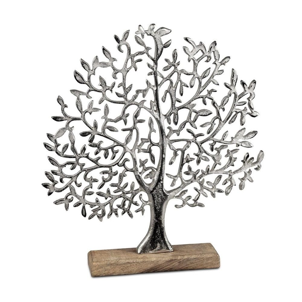 formano Dekofigur formano Lebensbaum 40cm aus Alu Mango-Holz günstig online kaufen