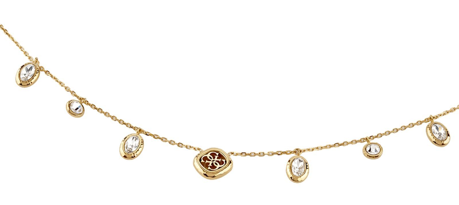 Guess Gliederkette 16-18" Crystals & 4G Necklace
