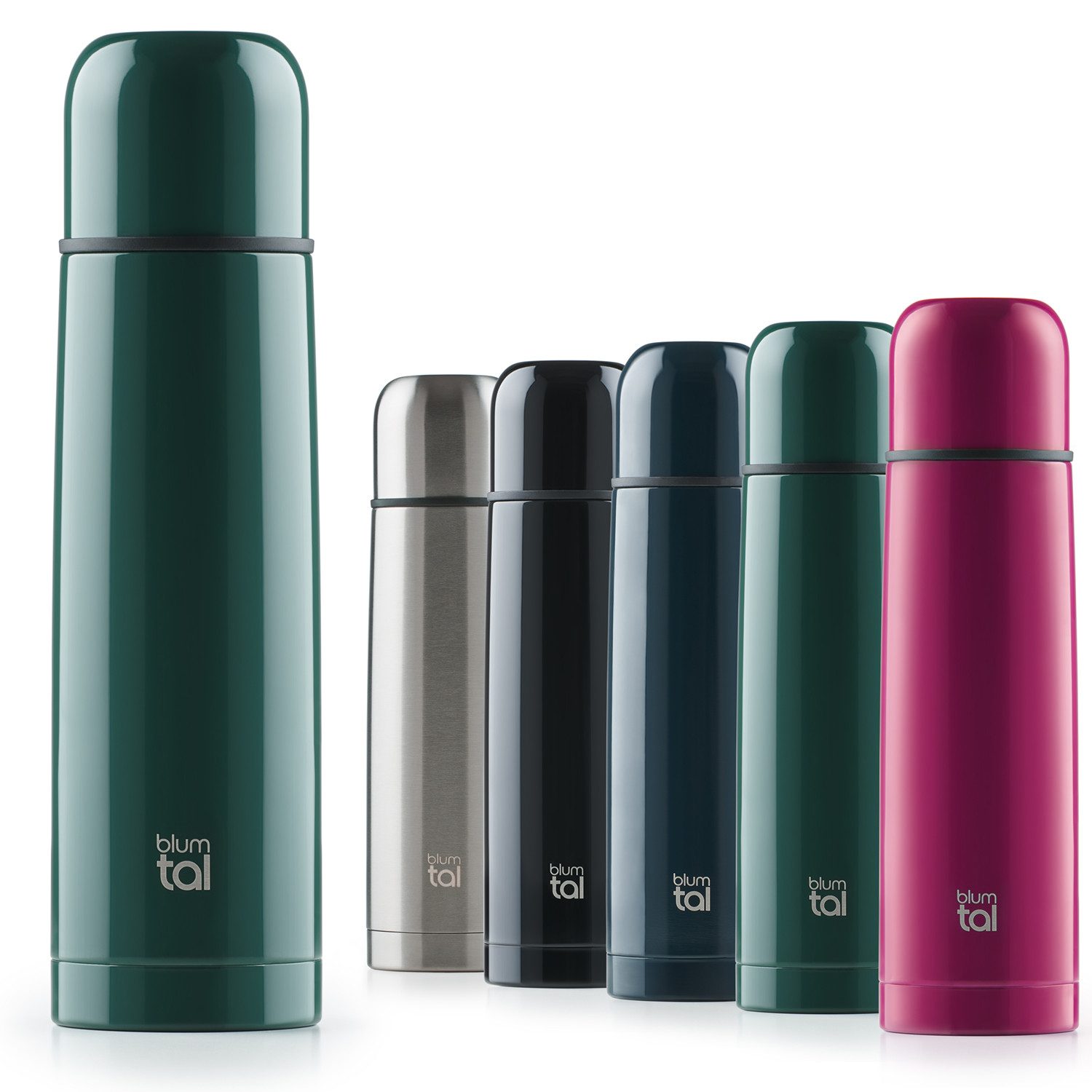 Blumtal Thermoflasche Eifel - auslaufsicherer Trinkbecher, für unterwegs, stundenlange Isolation von warmen Getränken