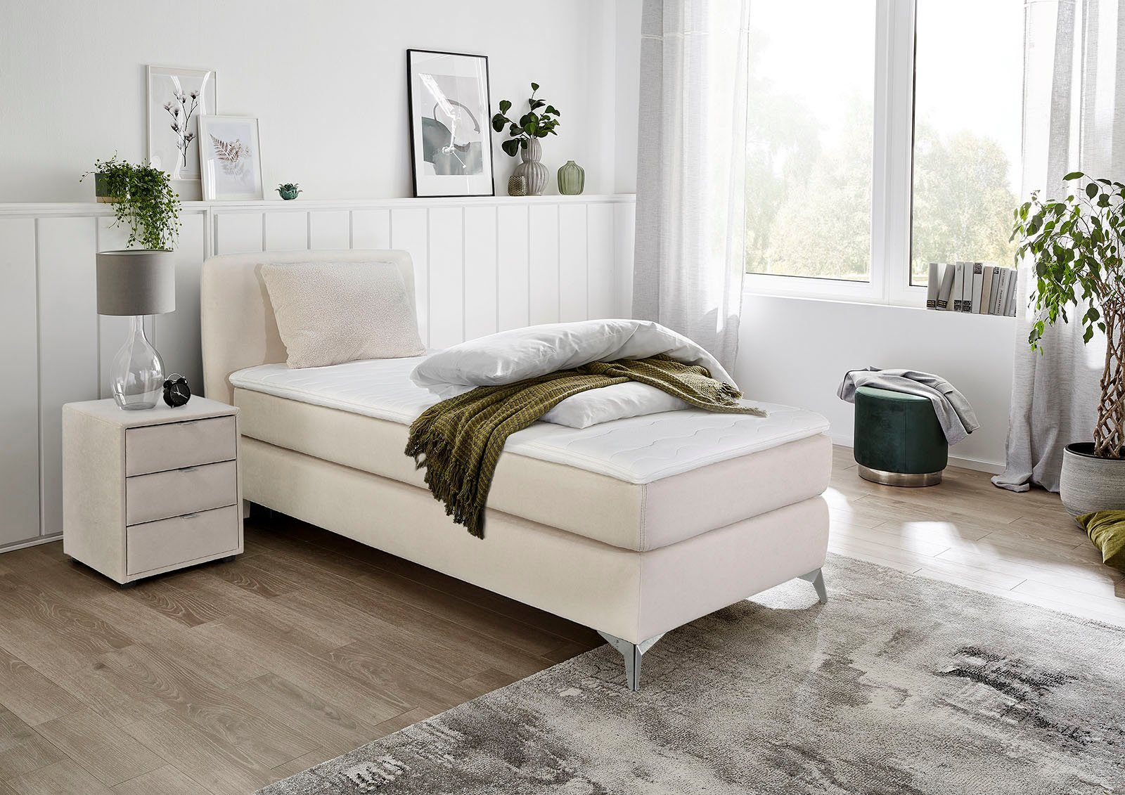 Kissen, Elfie, Gruppe Farbvarianten beige/natur Boxbett 485/07 inklusive in unterschiedlichen Jockenhöfer Topper und