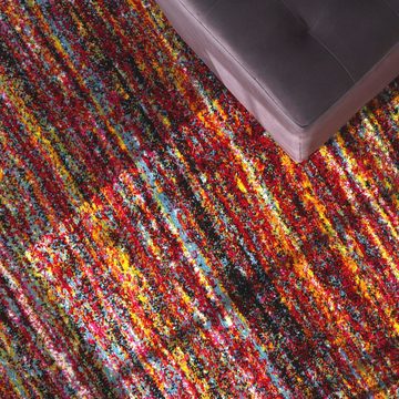 Teppich Passion 221, Paco Home, rechteckig, Höhe: 16 mm, Kurzflor, modernes Streifen Design, ideal im Wohnzimmer & Schlafzimmer