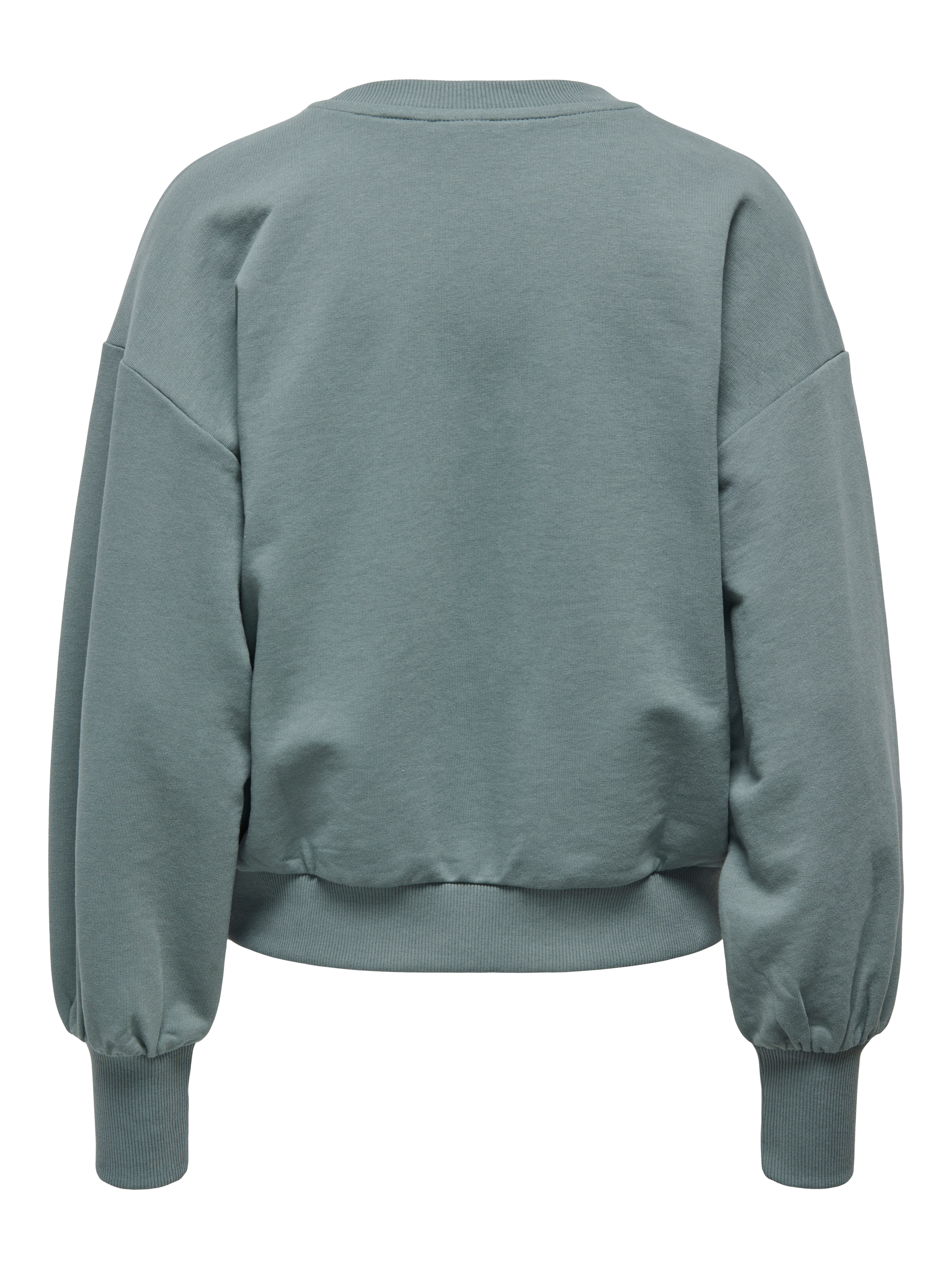 ONLY Sweatshirt ONLCAMELA BROOKE GLITTER LS ONECK UB SWT Baumwollmischung, regular fit, Rundhals – Bild 5 von 5