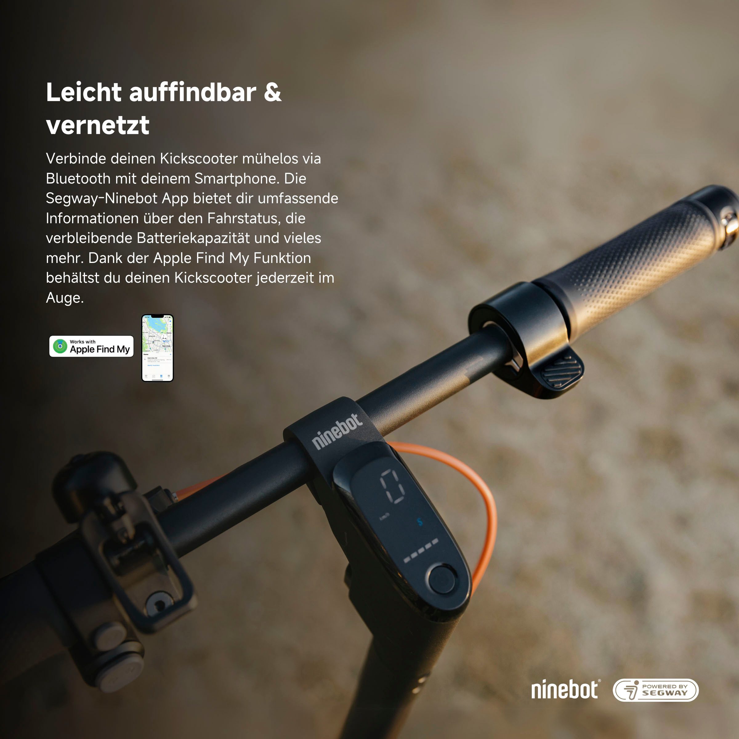 Segway E-Scooter KickScooter F2 PLUS D, 20 km/h, Ninebot E-Scooter, mit Straßenzulassung, bis zu 55 km Reichweite