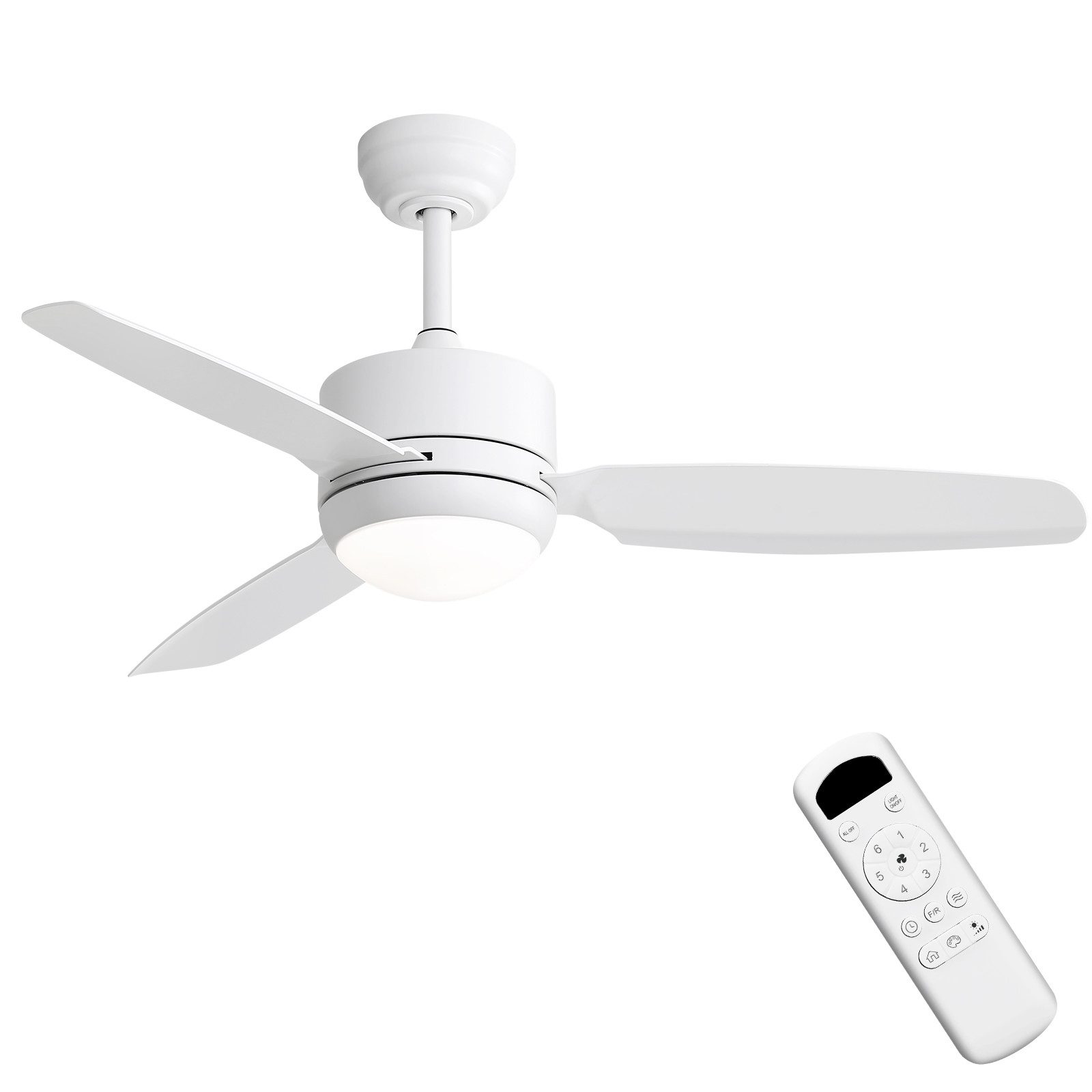 Sofucor Deckenventilator mit LED-Beleuchtung und Fernbedienung, günstig online kaufen