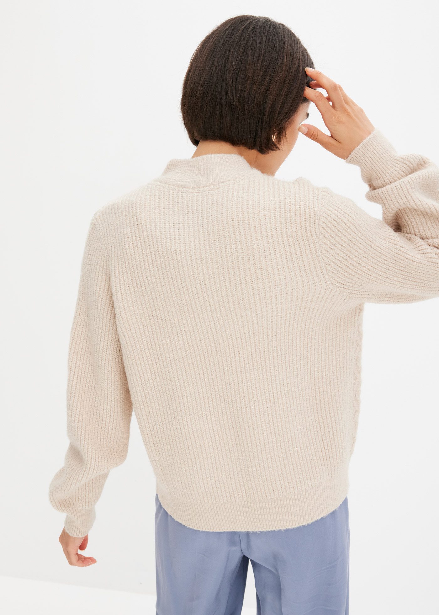 bonprix Strickjacke Strickjacke mit Zopmuster günstig online kaufen