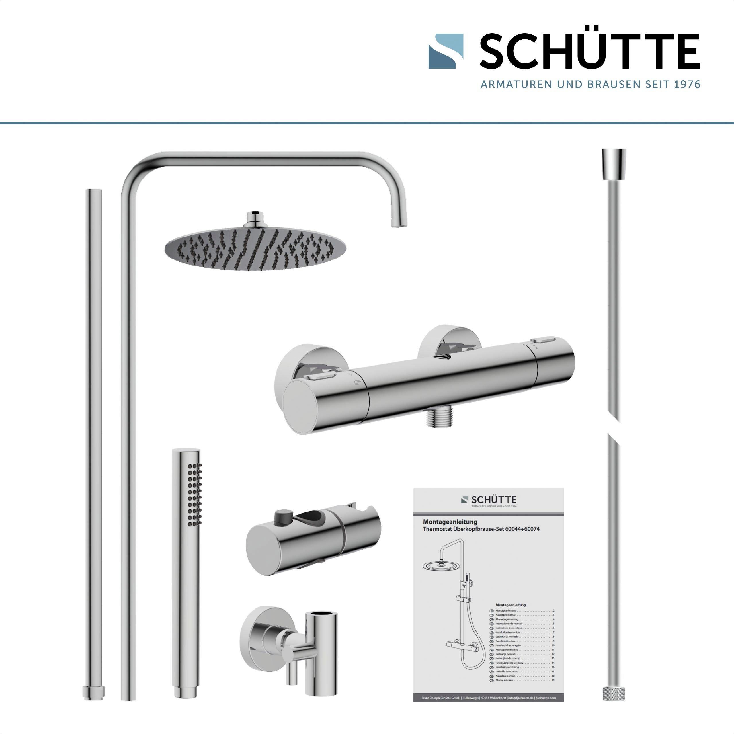 Schütte Brausegarnitur AQUADUCT, Höhe 120 cm, 1 Strahlart(en), höhenverstellbar 80-120 cm, Antikalk, wassersparend