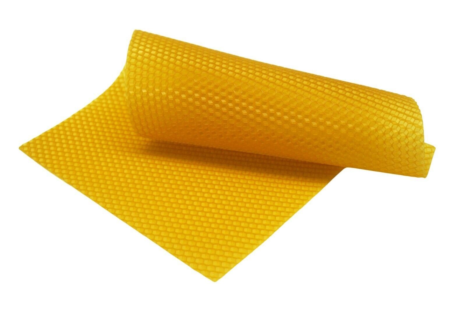 Bienenbiya Bienenwachskerze Reine Bienenwachsplatten (18 STK. - 19,5x39,5cm) mit 20 Kerzendochte (ohne Zusatzstoffe für Kerzenherstellung und zum Basteln, 1-tlg., 20 Bienenwachsplatten aus natürlichem Bienenwachs)