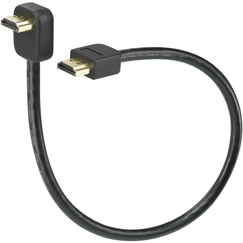 High Speed HDMI Anschlusskabel 90°-HDMI-Stecker HDMI-Kabel