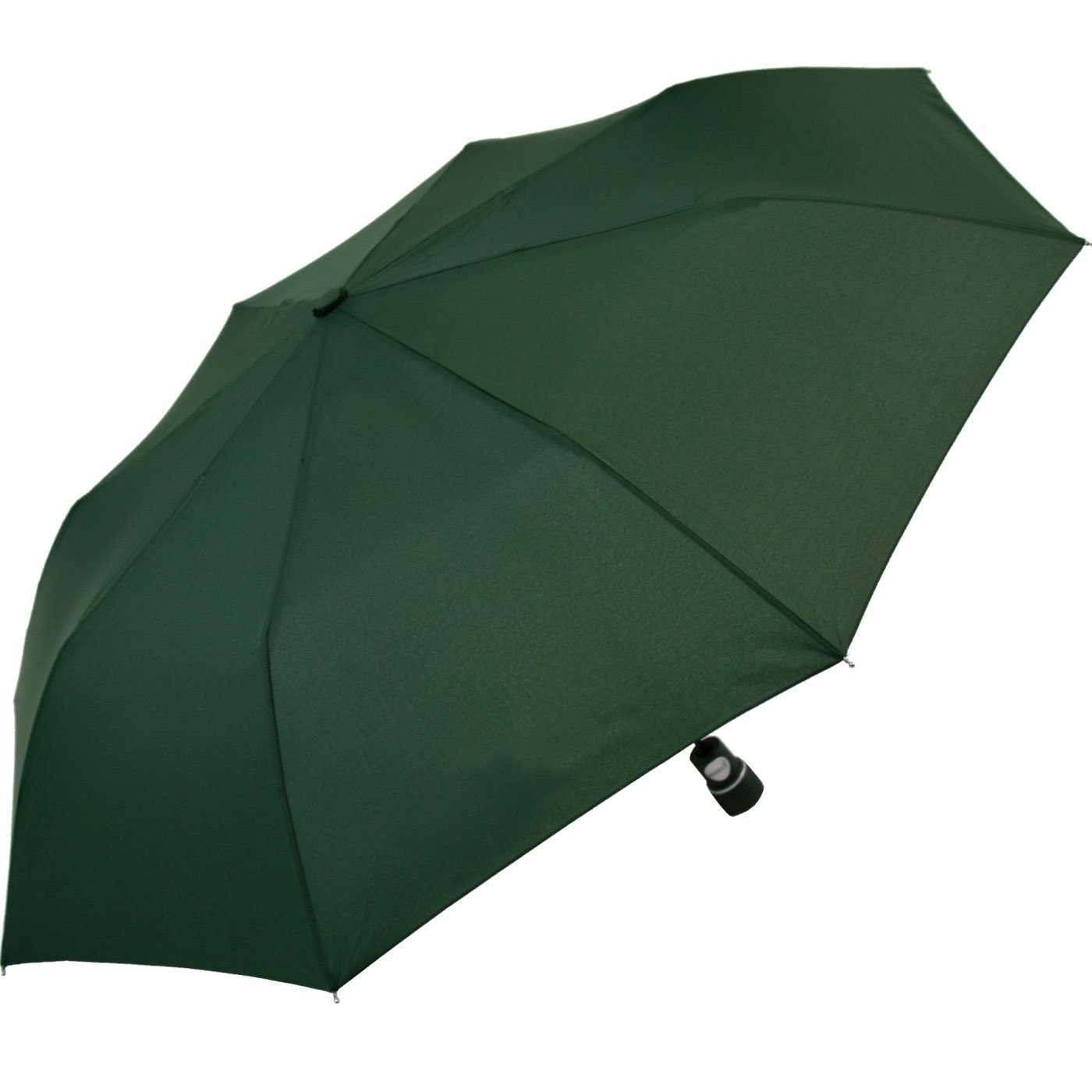 miniMAX® Begleiter windsicher Auf-Automatik Taschenregenschirm Impliva der uni, dunkelgrün zuverlässige mit