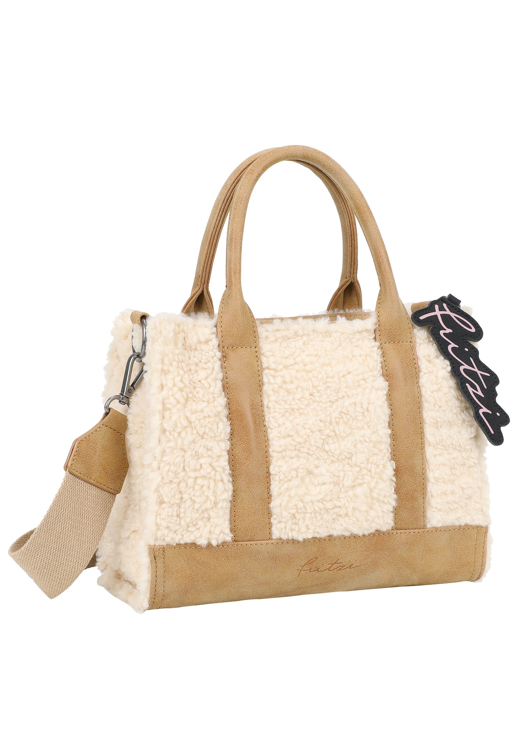 Fritzi aus Preußen Schultertasche Fritzi Square Limited Teddy, mit kuschelig-weicher Oberfläche