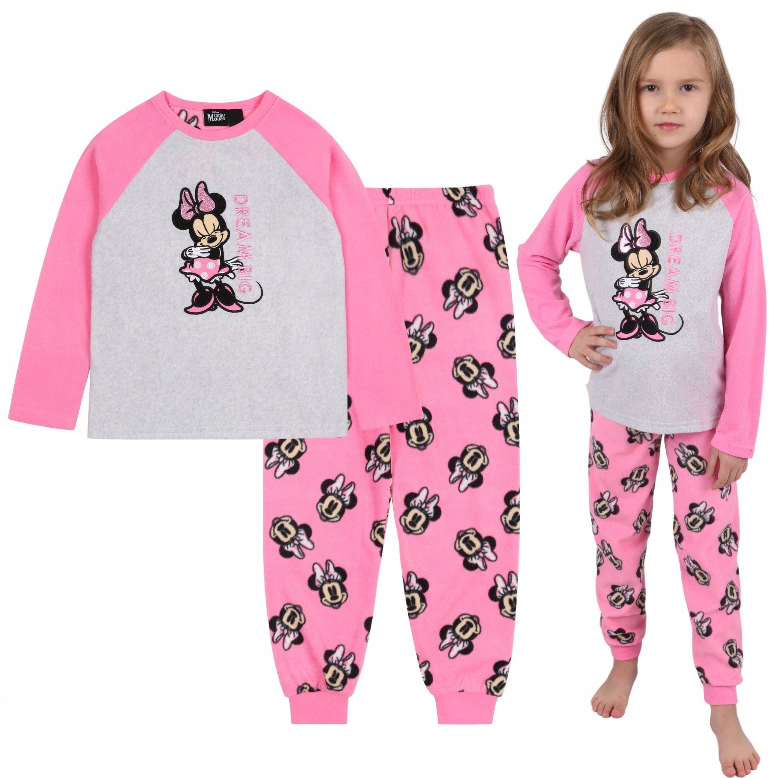 Sarcia.eu Schlafanzug DISNEY Minnie Maus Mädchen Schlafanzug, pink-grau 18-24 Monate