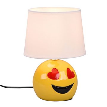etc-shop Tischleuchte, Leuchtmittel nicht inklusive, Keramik Tischlampe für Schlafzimmer Nachttischlampe Wohnzimmerlampe