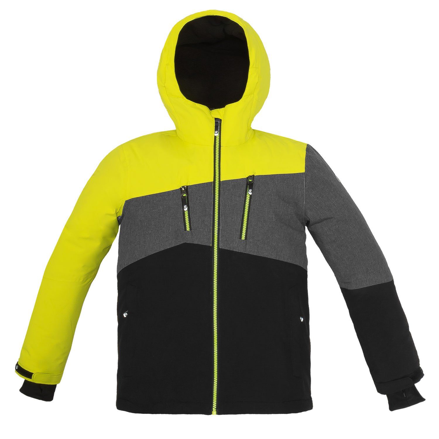 Killtec Skianzug Jungen Kinder Alpin Skijacke + Skihose (limette, Gr. 128), wasser- und winddicht