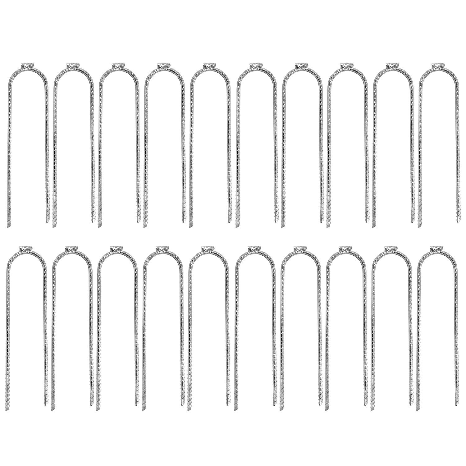 Moritz Zelthering U-Profil Bodenanker 20 Stk. 30 cm verzinkter Stahl, (20-St)
