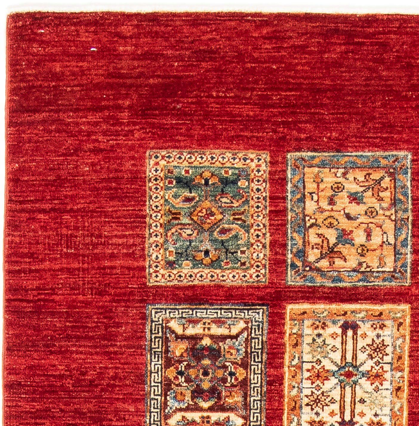 Orientteppich Ziegler - 188 124 Höhe: cm 6 Einzelstück mit Handgeknüpft, morgenland, - x Wohnzimmer, mm, rechteckig, rot, Zertifikat