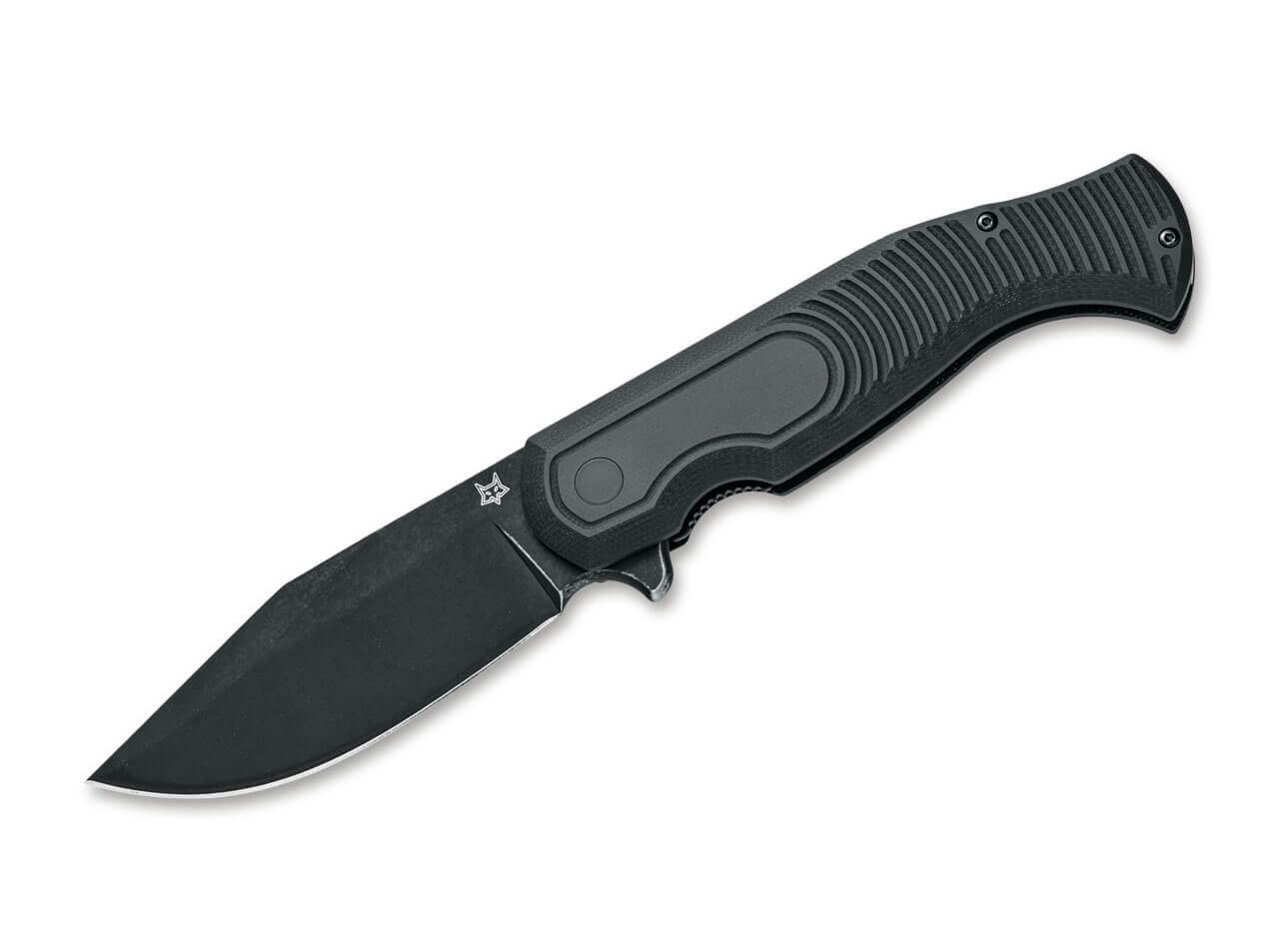 Böker Plus Fox Knives All Fox Eastwood Knives D2 Tiger Taschenmesser Black Einhandmesser