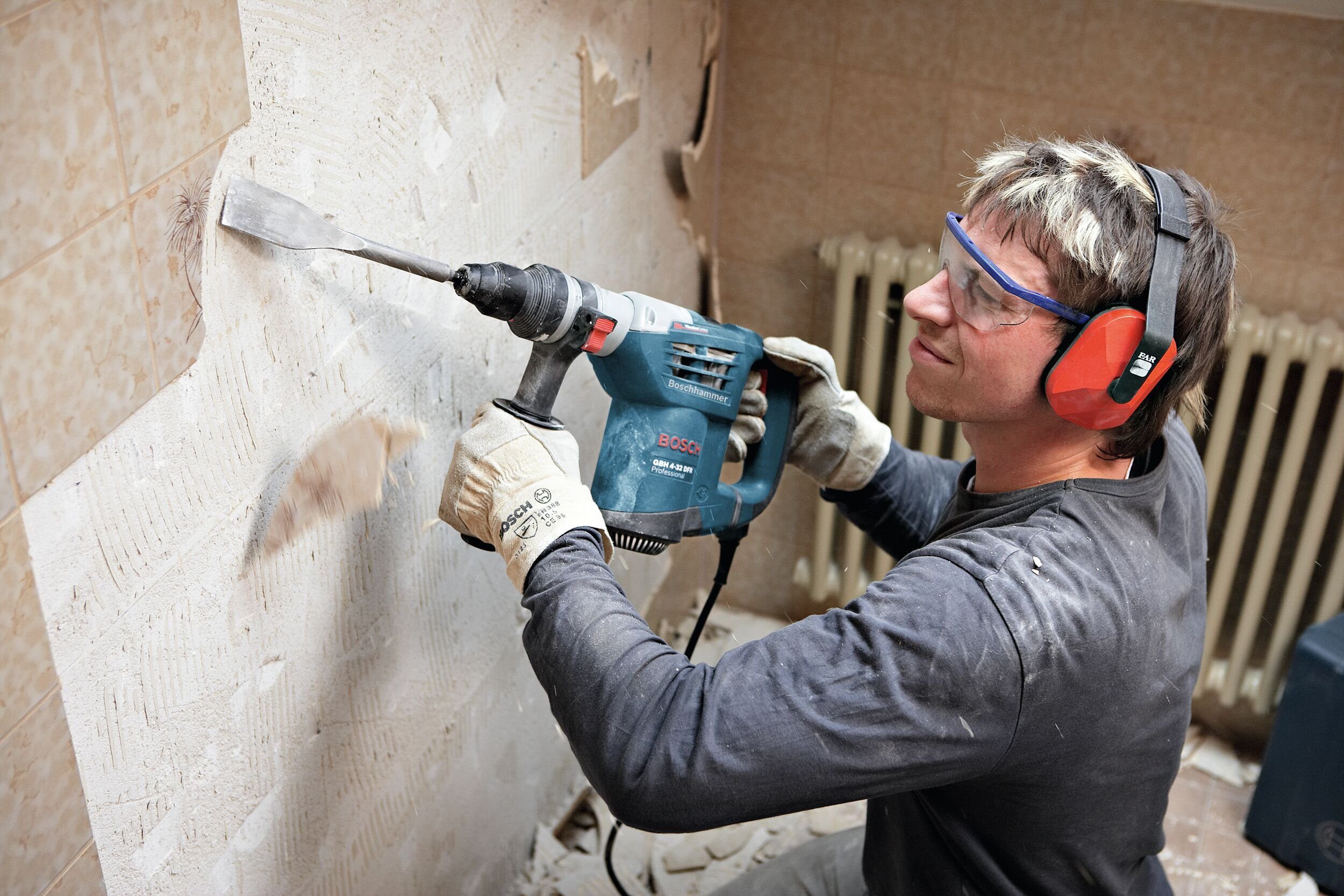 Bosch Professional Bohrhammer GBH 4-32 DFR, 0 V, max. 800 U/min, Mit SDS plus - in L-BOXX 136