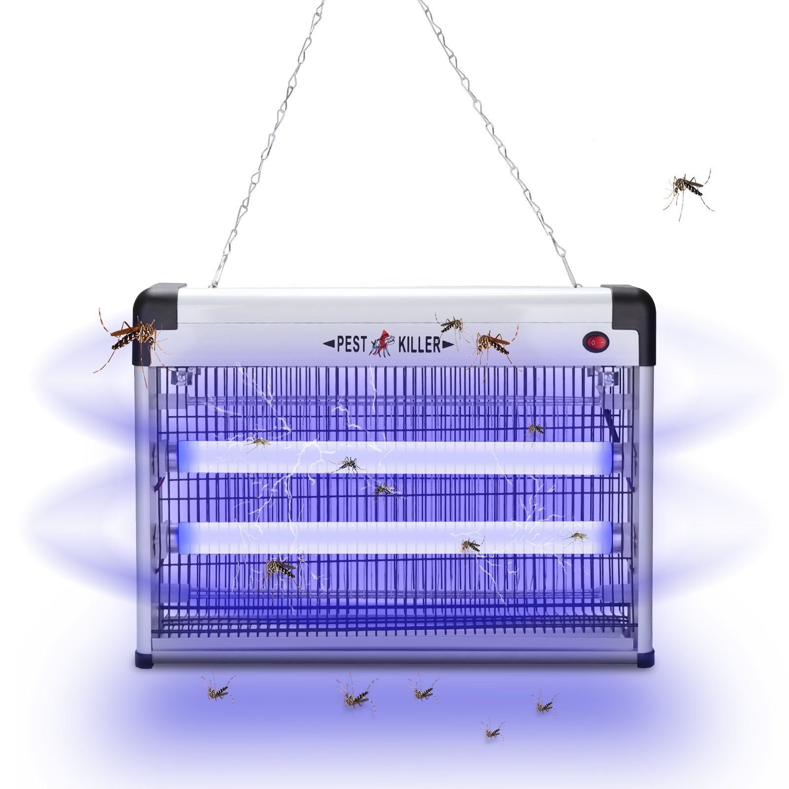 Clanmacy Ultraschall-Tierabwehr Elektrischer Mückenlampe 3W LED Insektenfalle