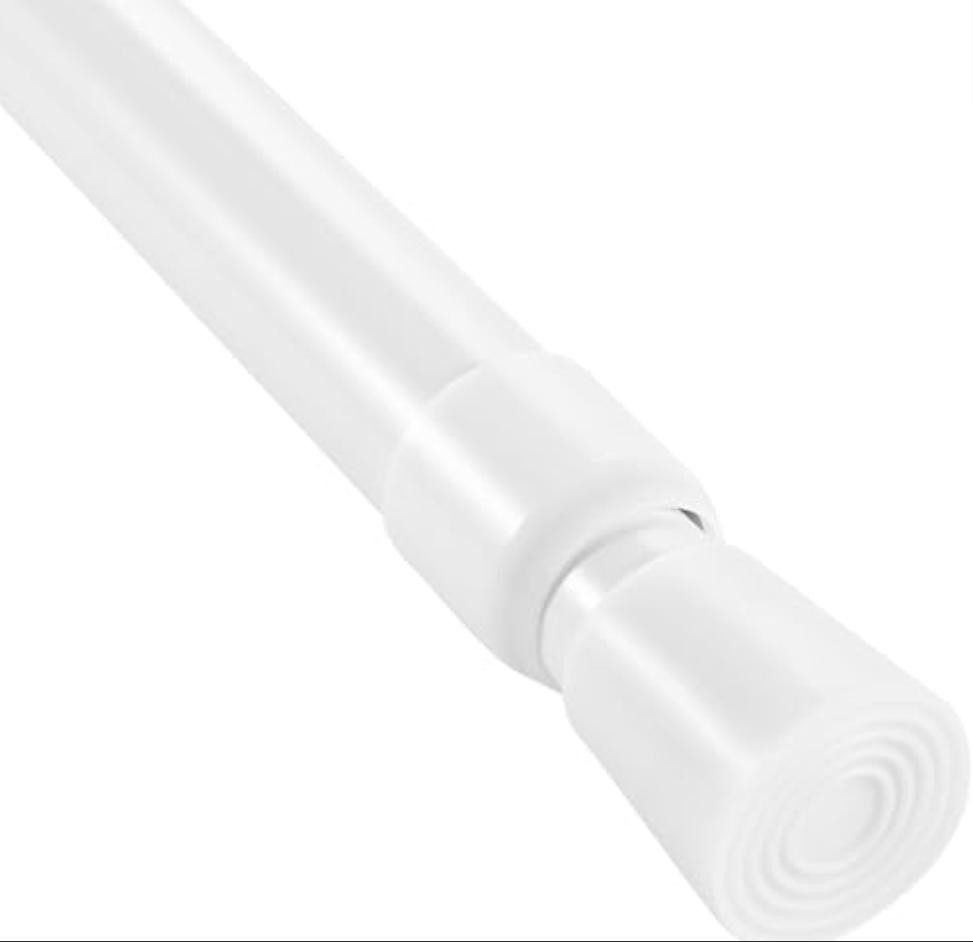 Youyijia Deckenträger für Gardinenstangen Gardinenstange ohne Bohren, 55-90 cm, Teleskopstange