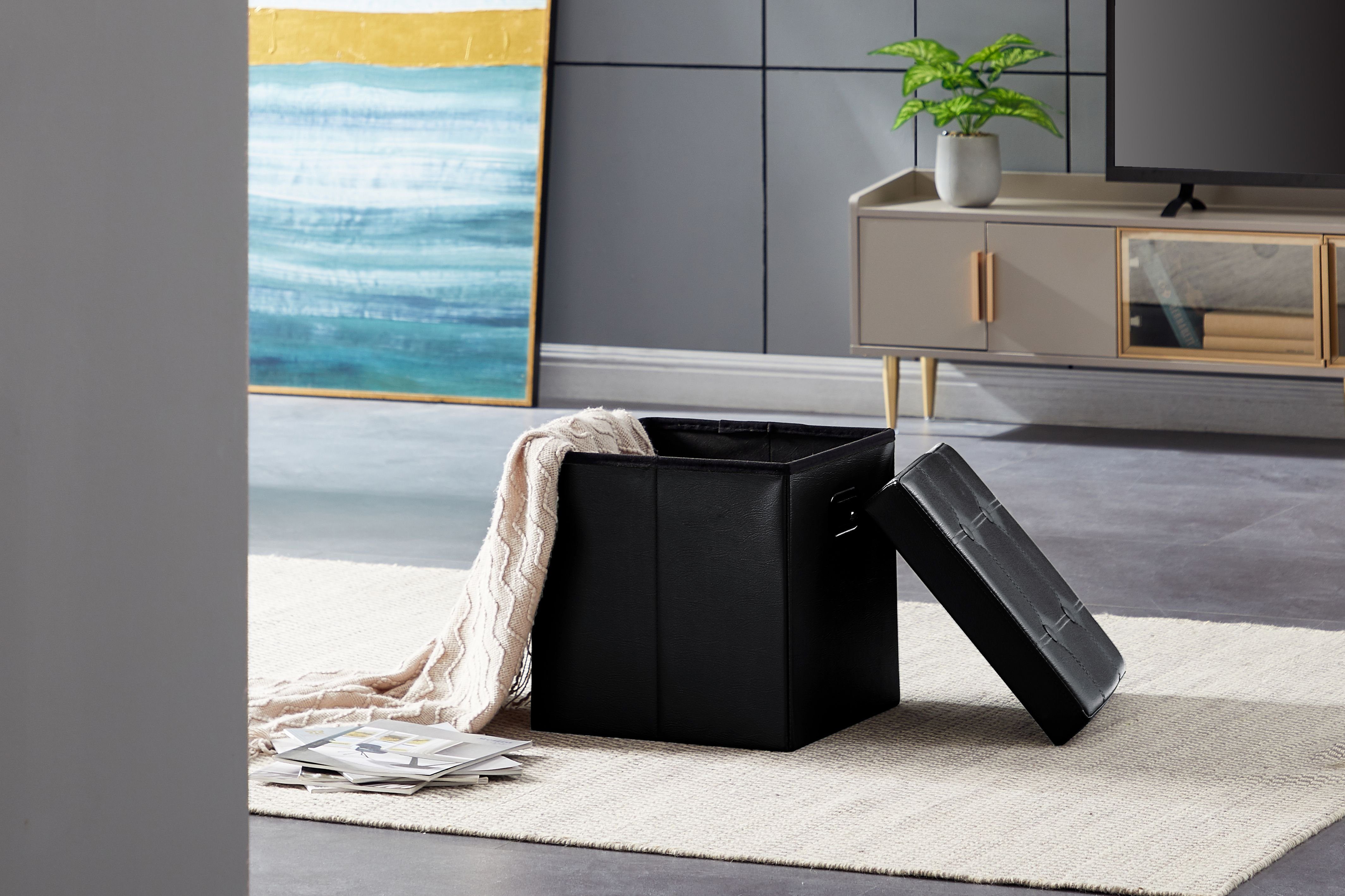 Zedelmaier Sitztruhe Sitzbaenk mit Stauraum,Hocker,Sitzhocker,Sitzwürfel le günstig online kaufen