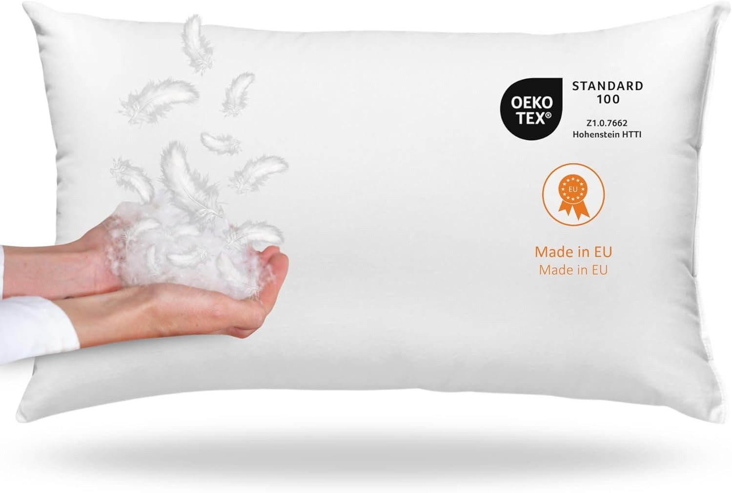 sleepling Federkissen, Füllung: Daunen- und Federn, Bezug: 100% Baumwolle, günstig online kaufen