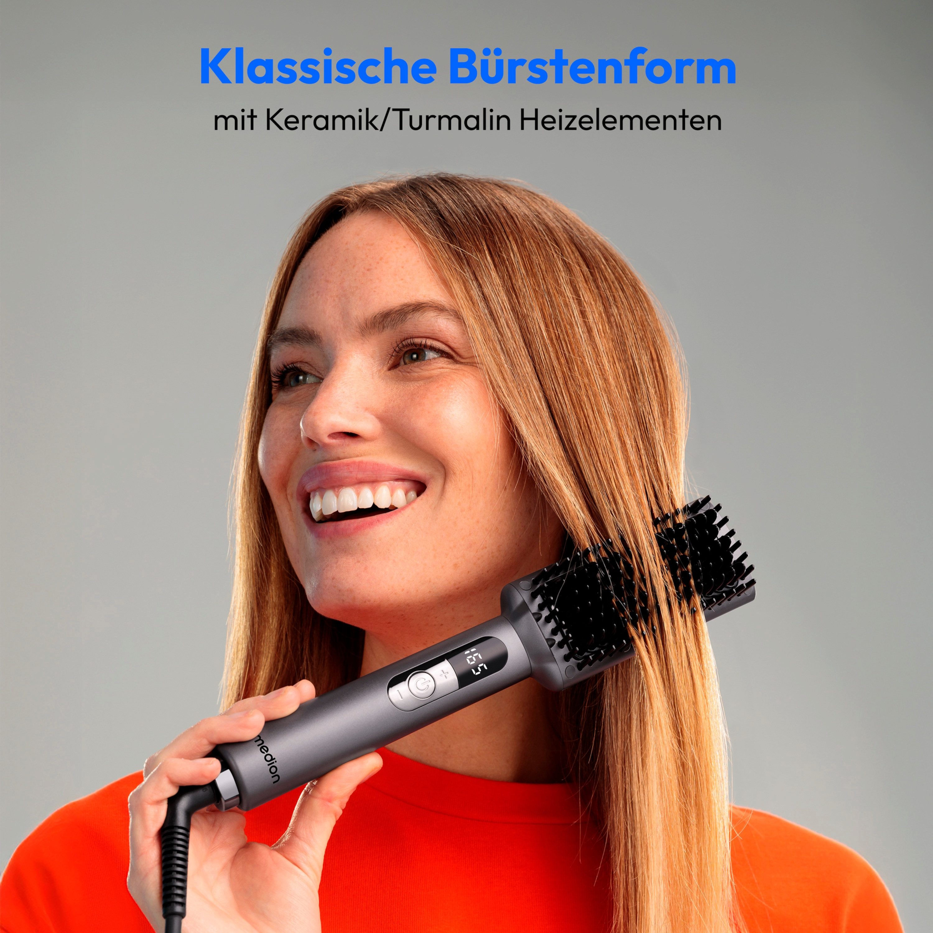Medion® Elektrohaarbürste MEDION Glättbürste HB1 (MD19859)