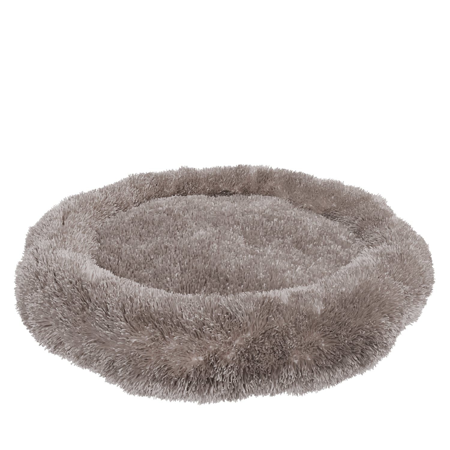 BENNO Tierbett Hundebett BALU Donut 60x60x16 cm, waschbar, rutschfest, Polyester, Hundebett BALU 60 cm – rundes Kuschelbett, waschbar, rutschfest