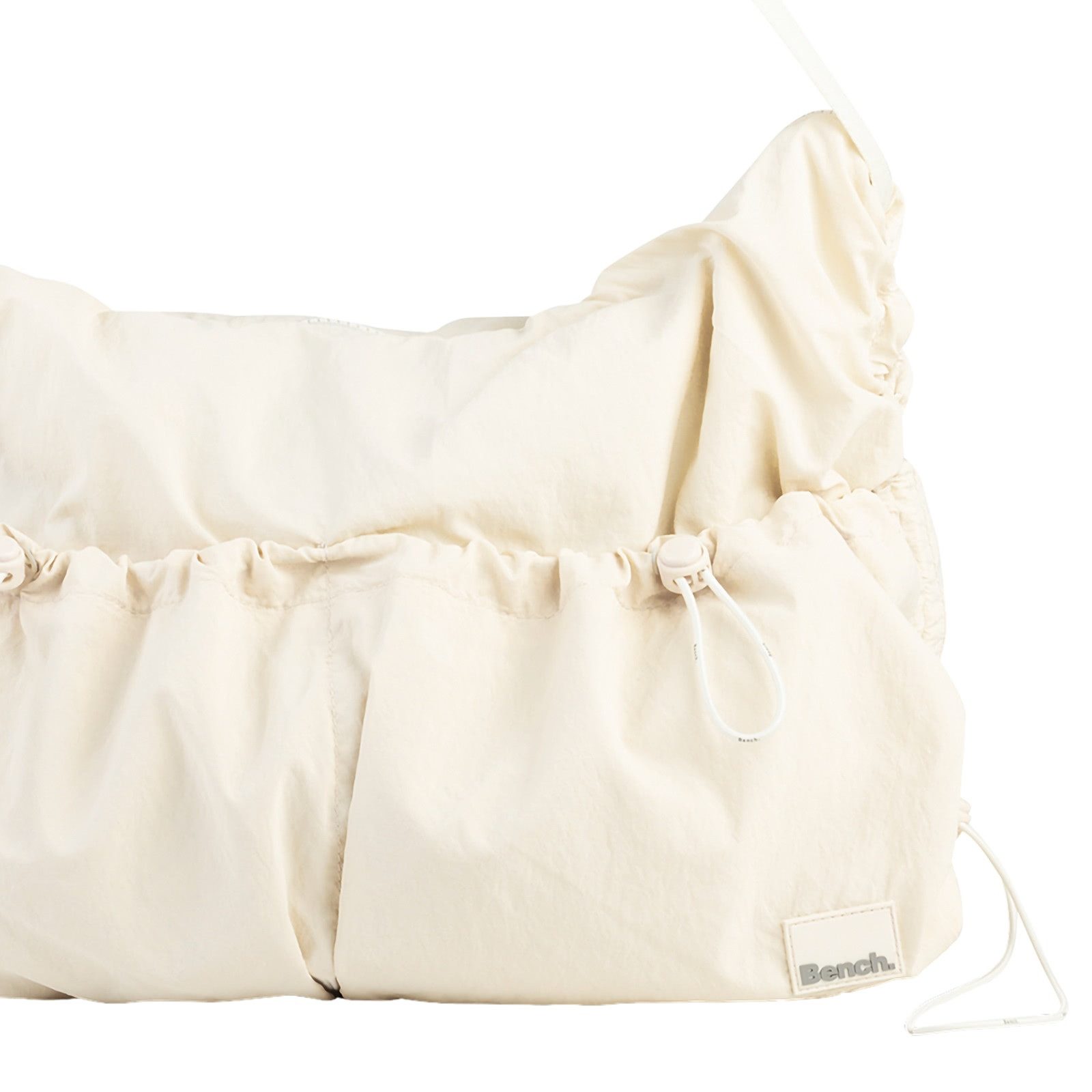 Bench. Umhängetasche Bench Umhängetasche Nylon washed beige (Umhängetasche), Damen Umhängetasche Nylon, washed, beige, weiß ca. 54cm x ca. 10cm