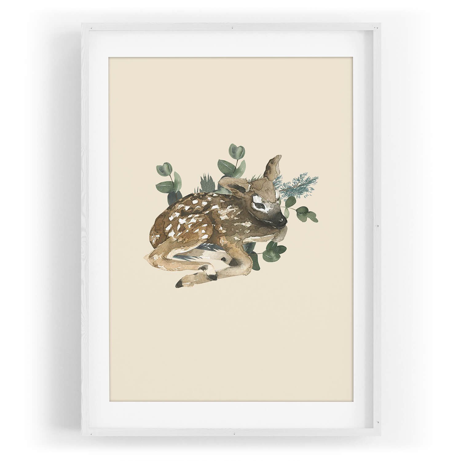 Sinus Art Wandbild Wandbild Tier Motiv keines Reh Natur Wald Süß Niedlich Lieblich. € 35,00