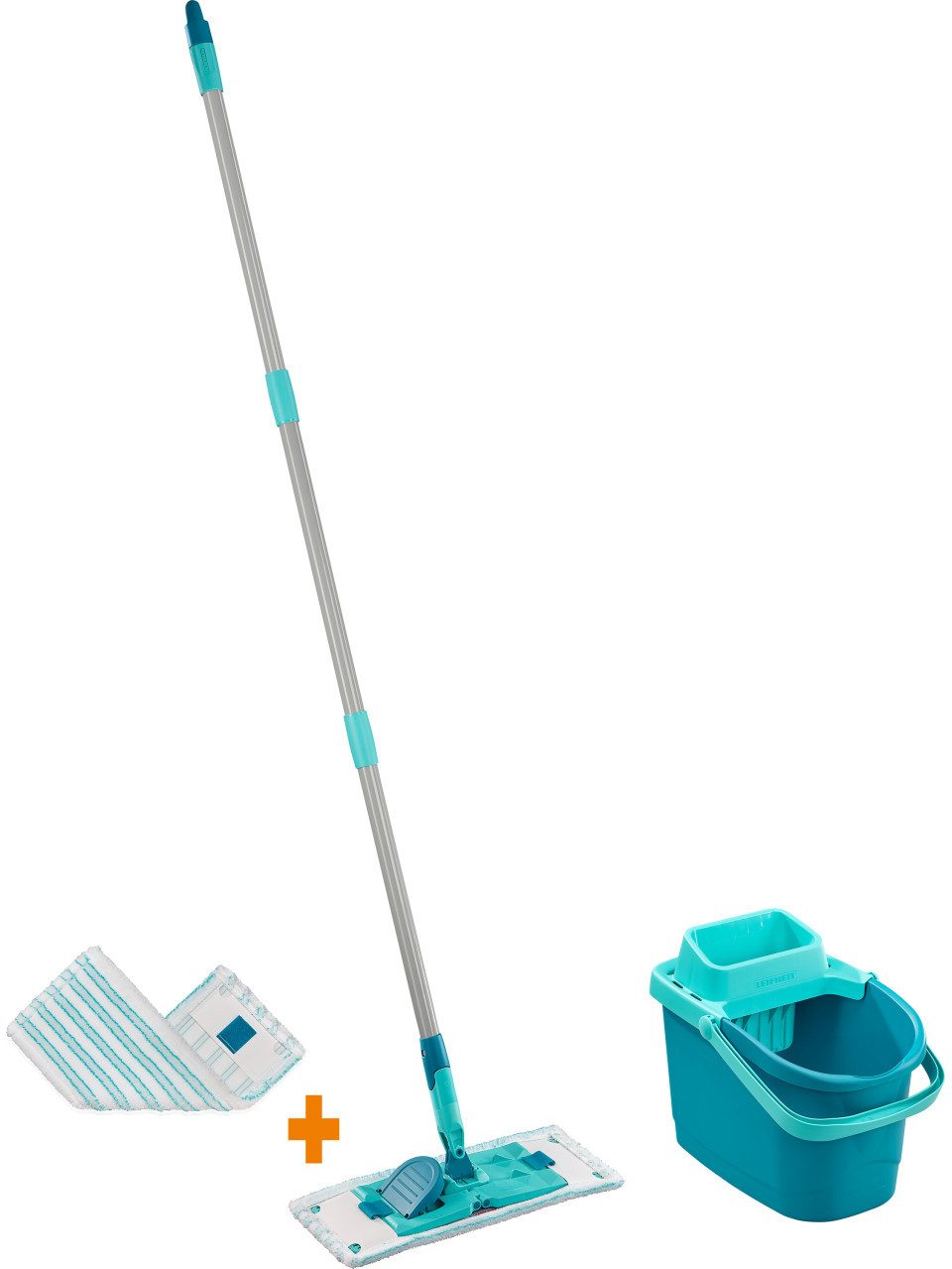 Wischmopp Leifheit Bodenwischer-Komplettset PowerClean M +