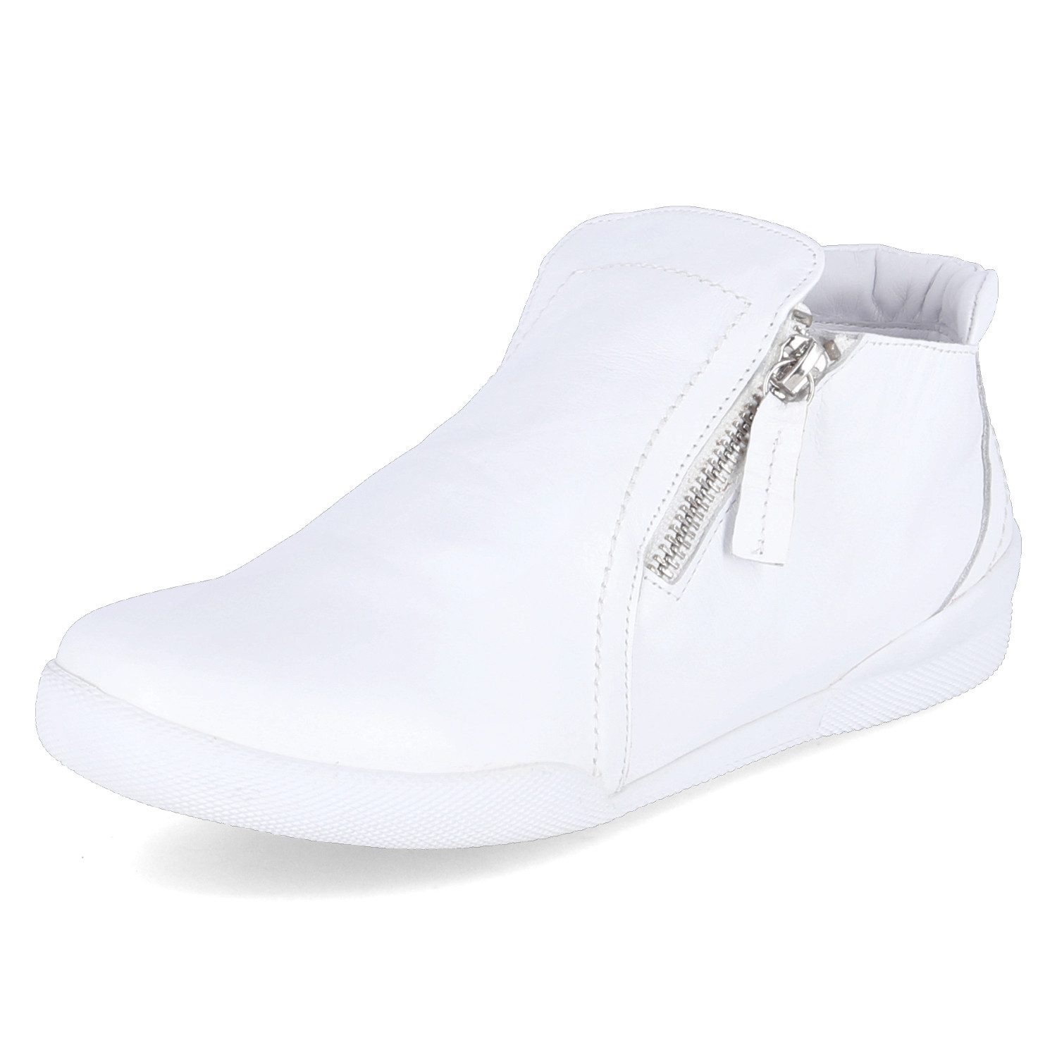 Andrea Conti Andrea Conti 0341727-001 WEIß Damen Glattleder weiss Schnürstiefel