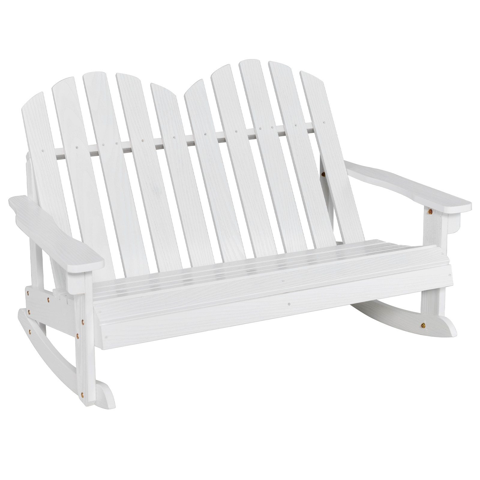 COSTWAY Gartenbank Schaukelstuhl (2-St), 2 Sitzer, aus Massicholz, bis 100k günstig online kaufen