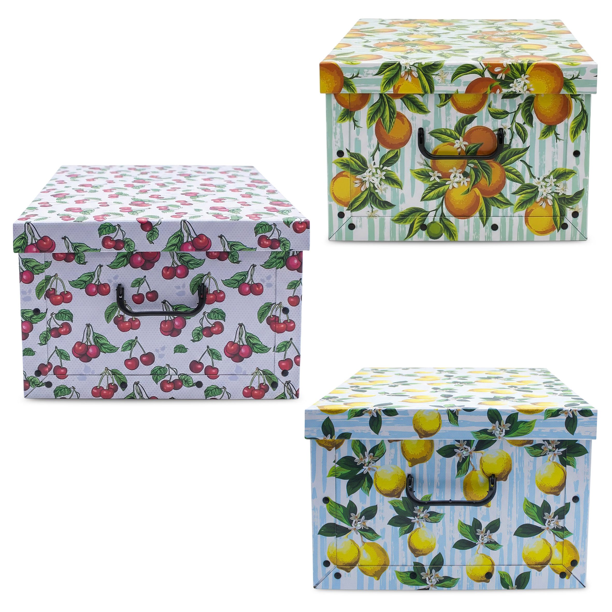Spetebo Aufbewahrungsbox (Set, 3 St., Aufbewahrungsboxen), Stapelbox Geschenkbox