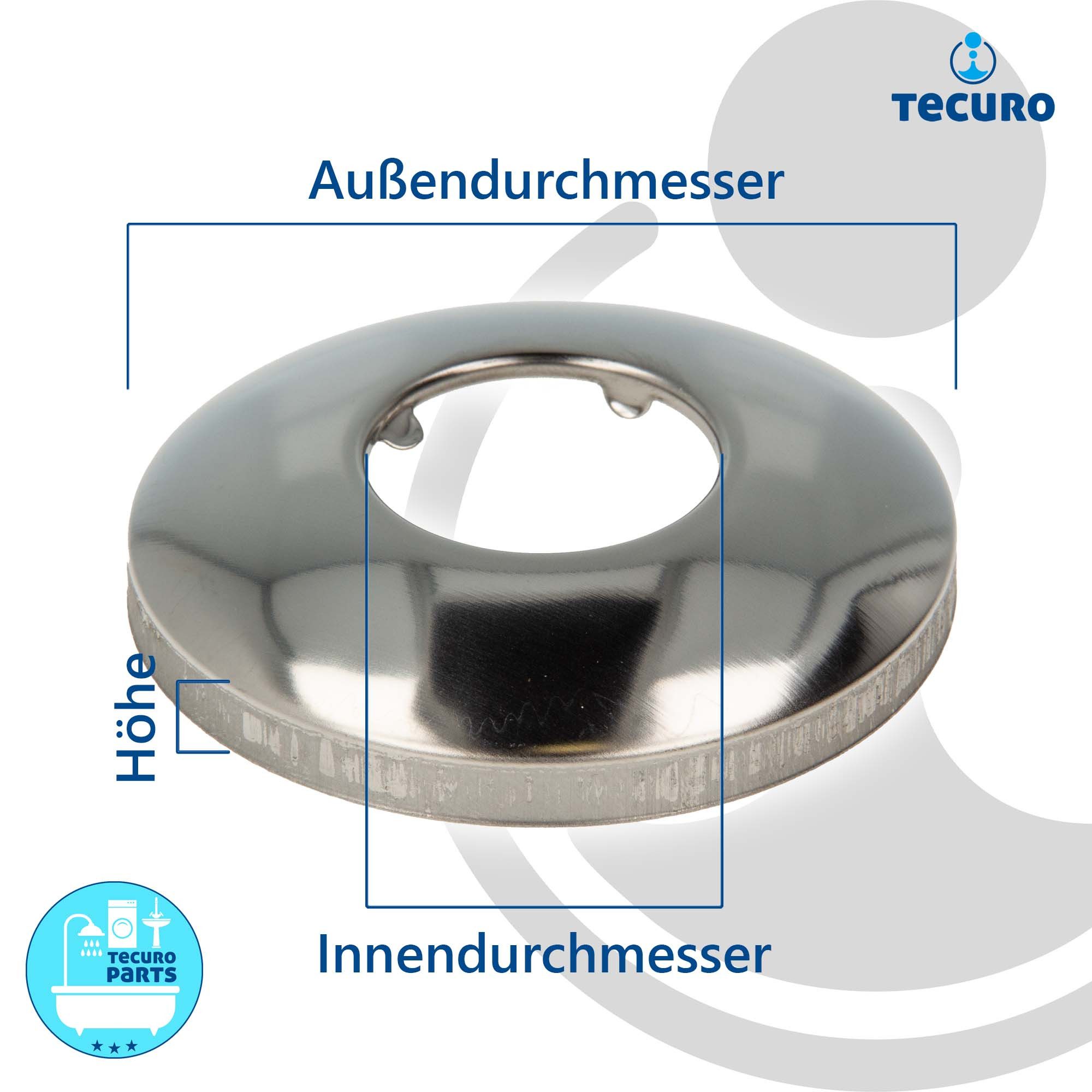 Thumbnail - tecuro Badarmatur Siphonrosette - verschiedene Größen