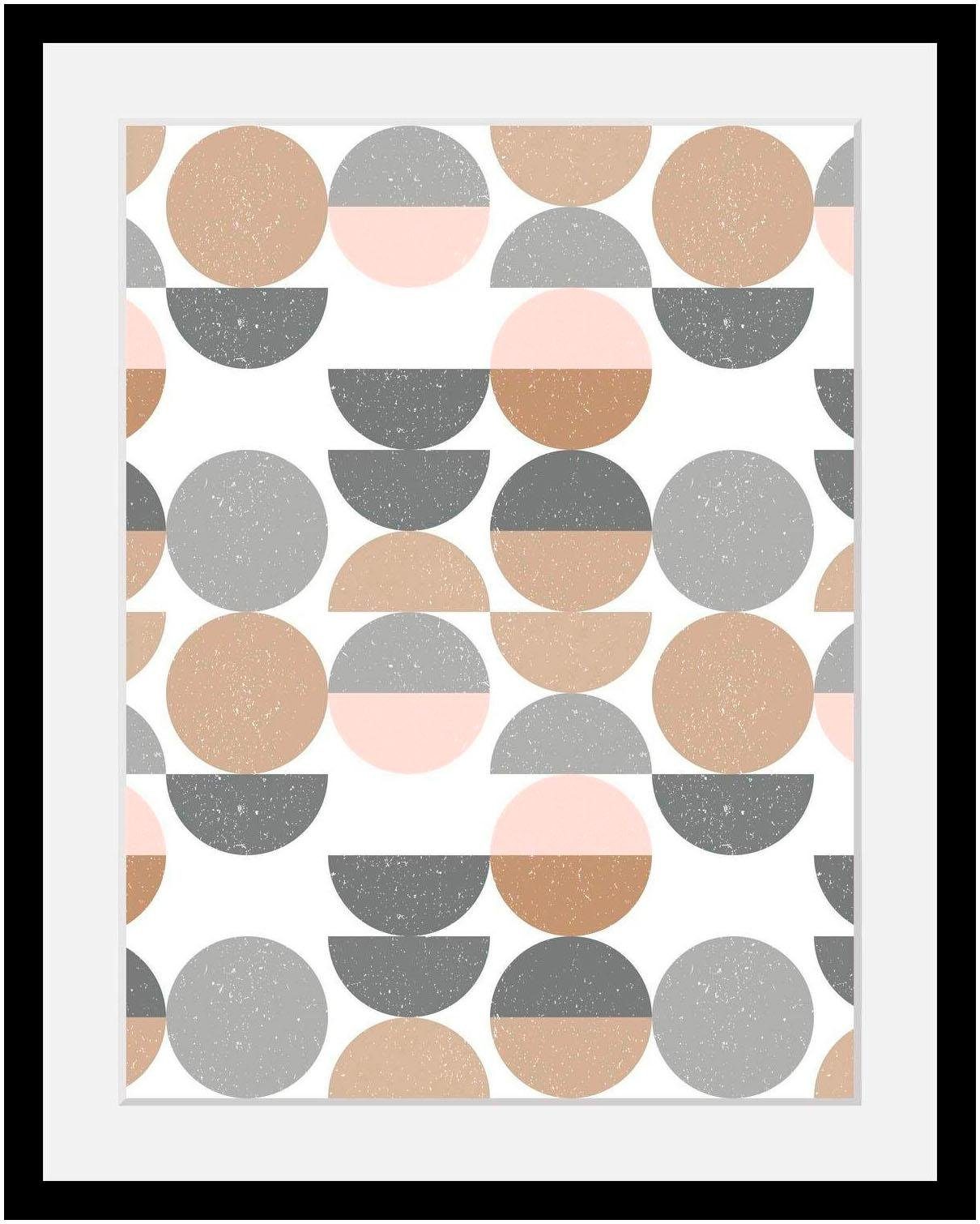 queence Bild Punkte, Abstrakt, Figuren, Kunst, HD Premium Poster-Druck inkl. Holzrahmen. € 29,85