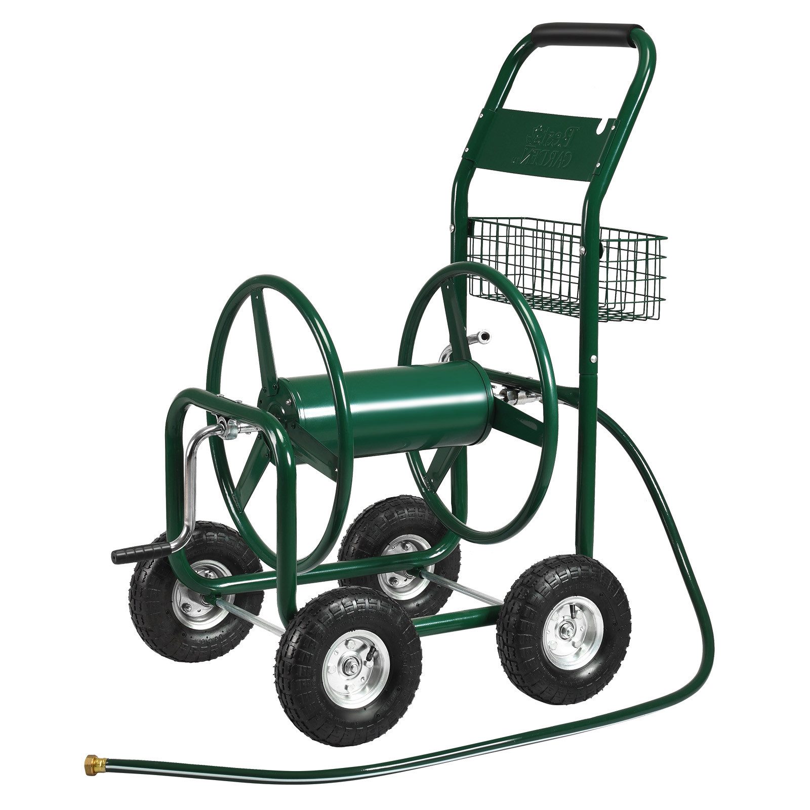 KOMFOTTEU Schlauchwagen Gartenschlauch, mit 189cm Schlauch, Eisen
