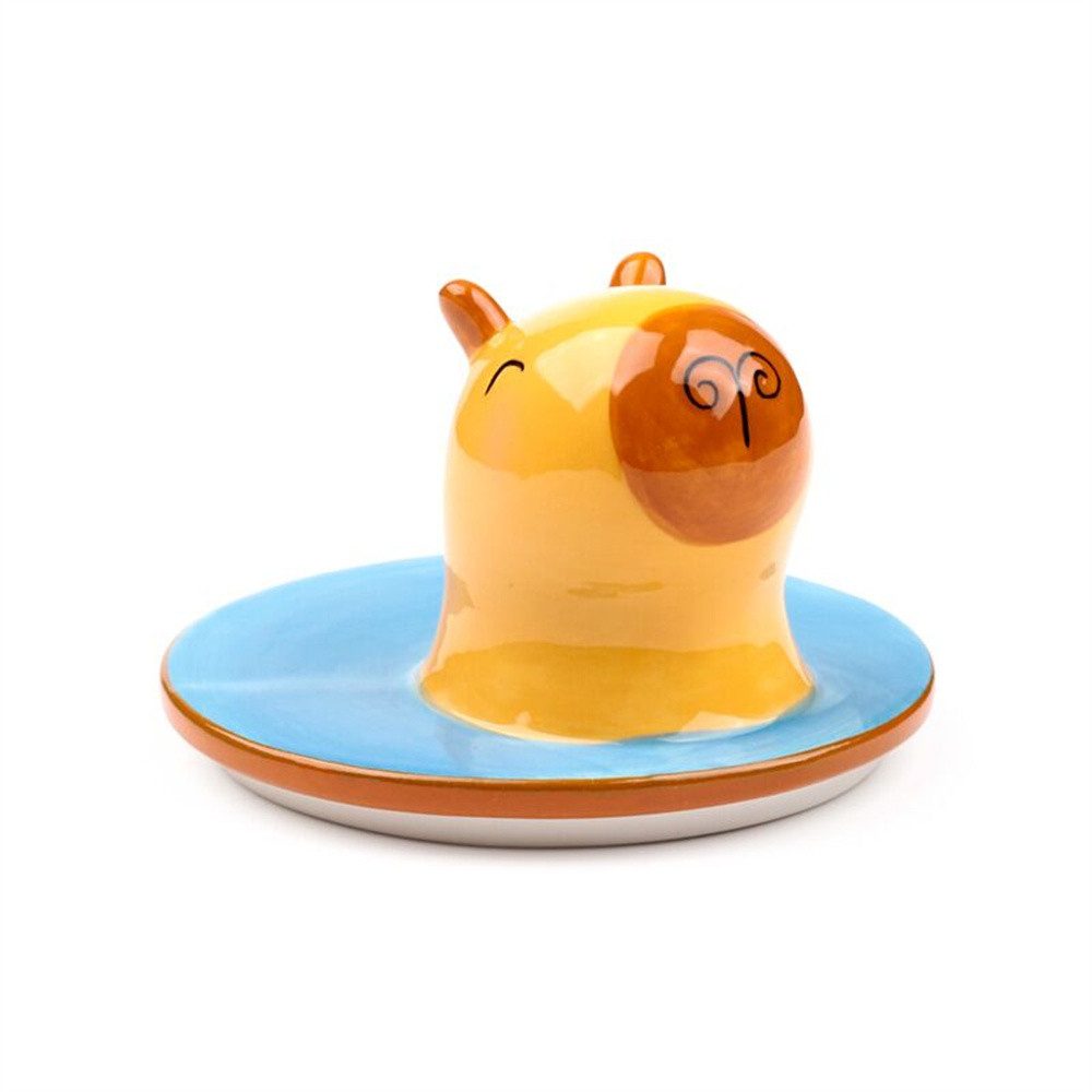 Puckator Tasse mit Deckel Capybara Kaffeebecher, Keramik, ca. 13,5 x 10 x13 cm, für ca. 300 ml