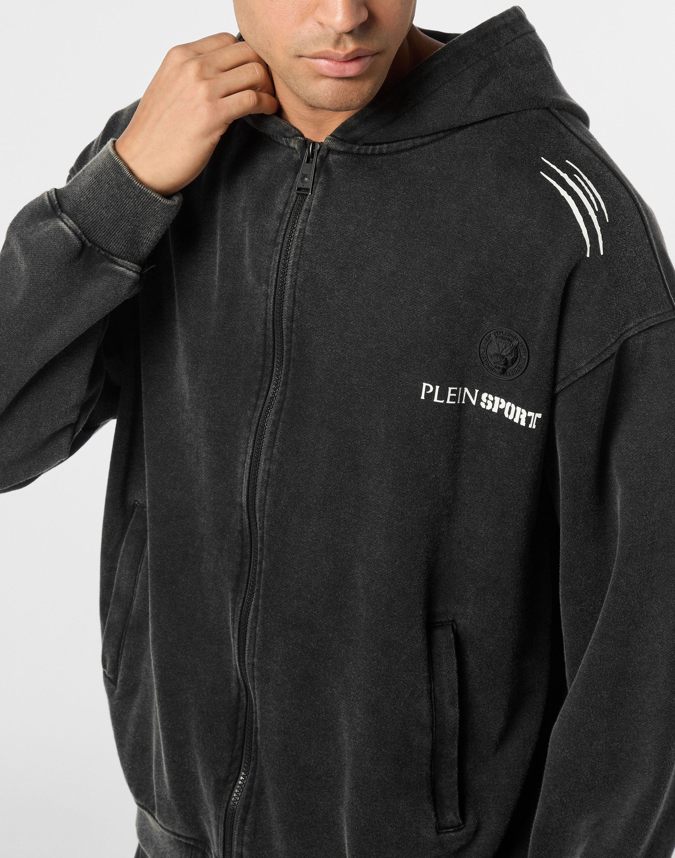 PLEIN SPORT Kapuzensweatjacke Kapuzen-Sweatjacket günstig online kaufen