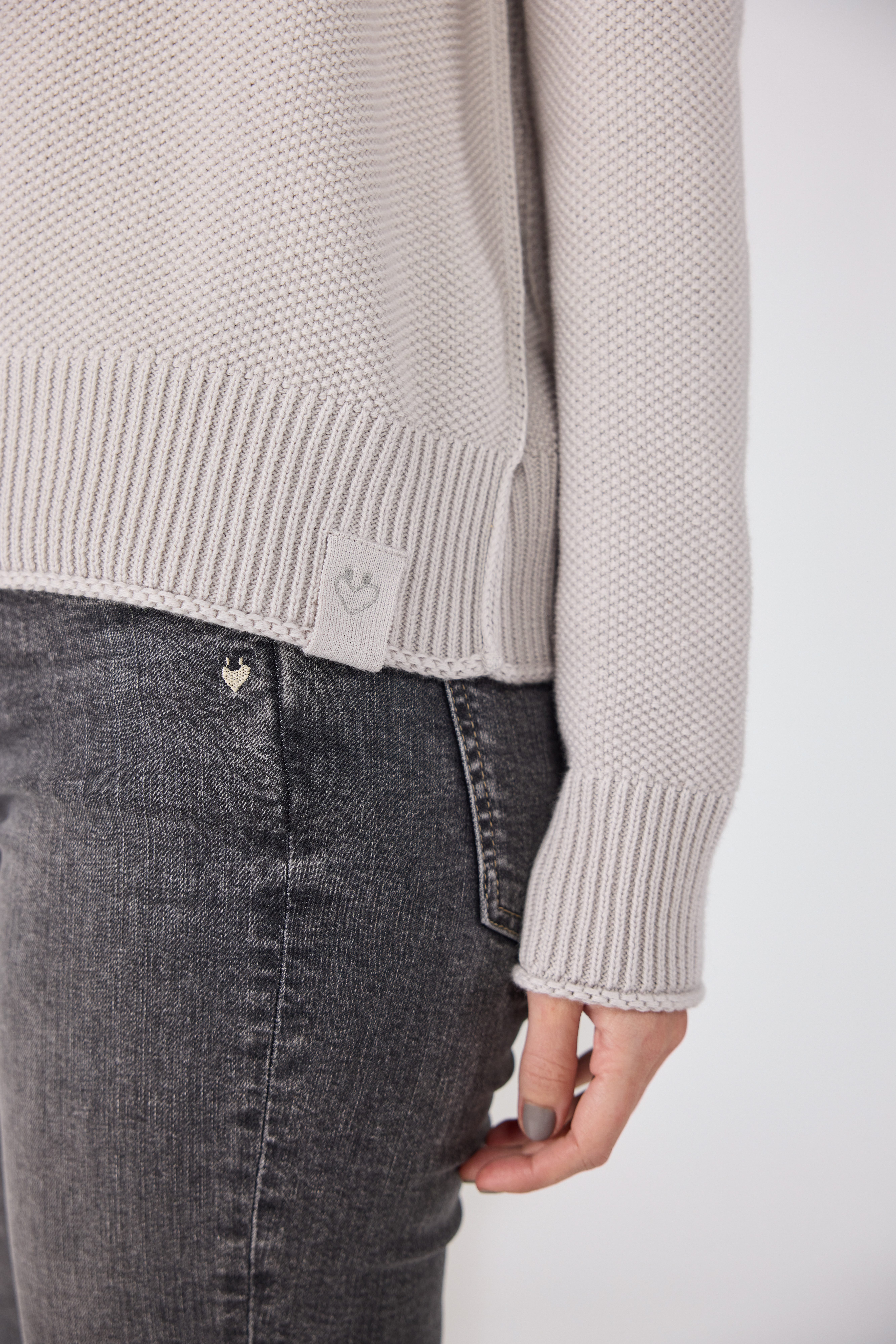 Lieblingsstück Stehkragenpullover NeeleEP mit Perlmuster