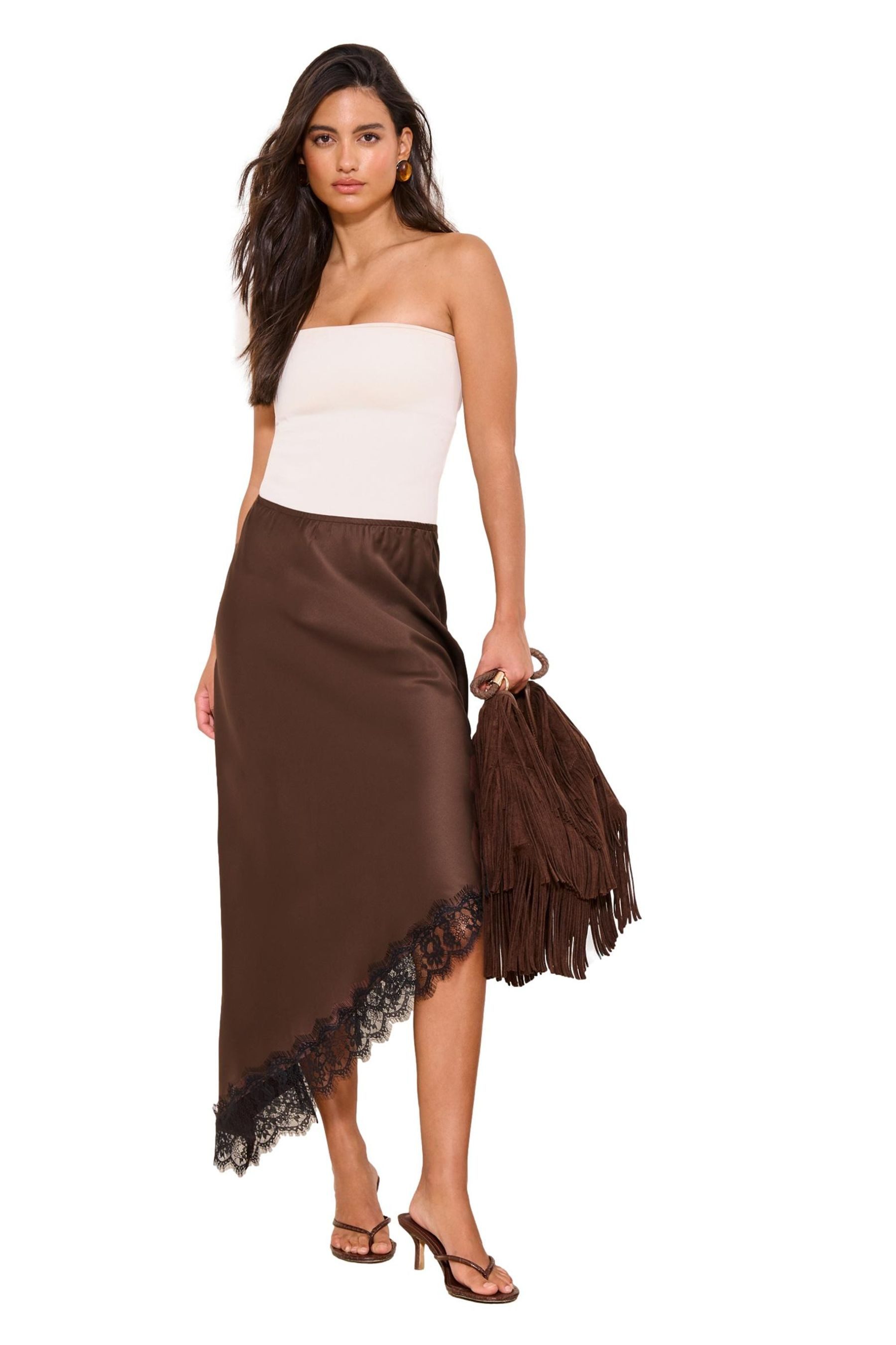 LIPSY Midirock Lipsy Asymmetrischer Midirock, Regular (1-tlg)
